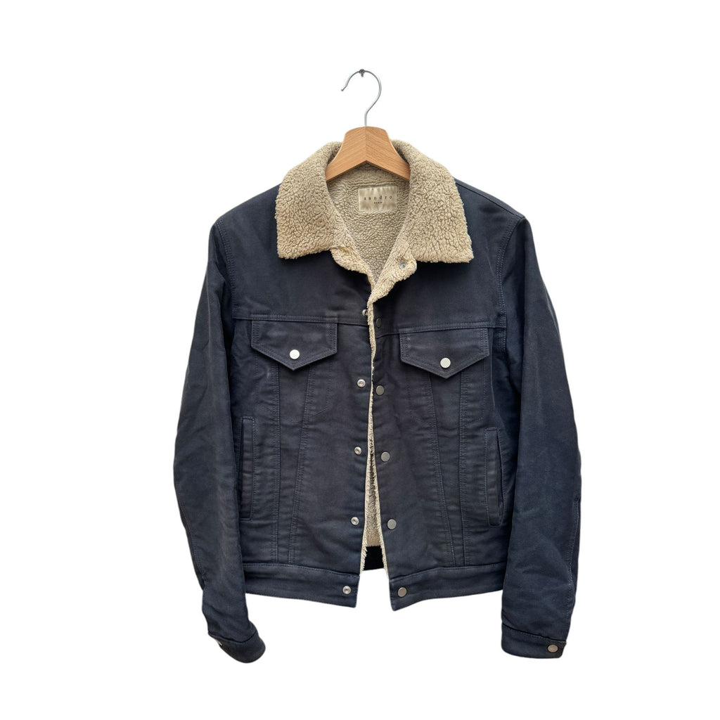 Navy Shearling Jacket