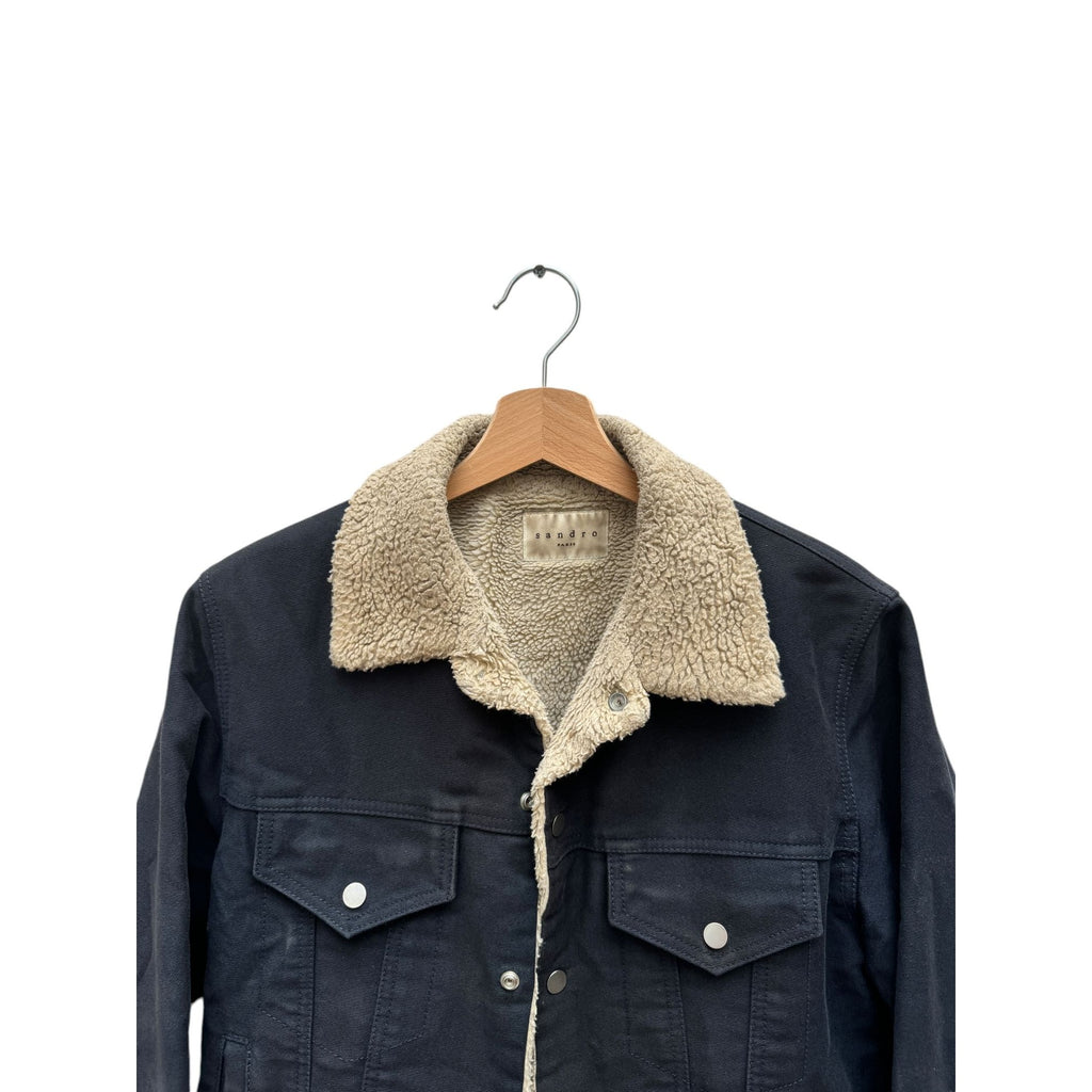 Navy Shearling Jacket