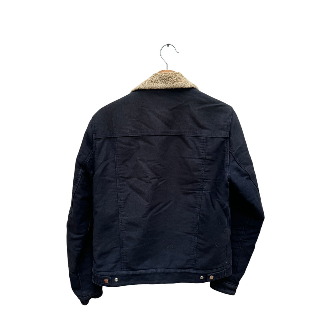 Navy Shearling Jacket