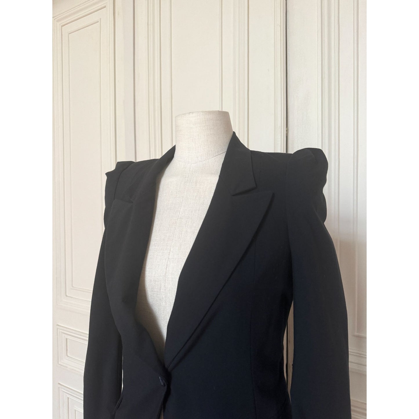 Navy Cotton Blazer Jacket 