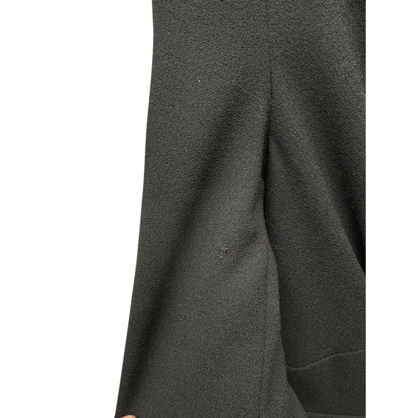 2013 Black Wool Duchess Peplum Dress 