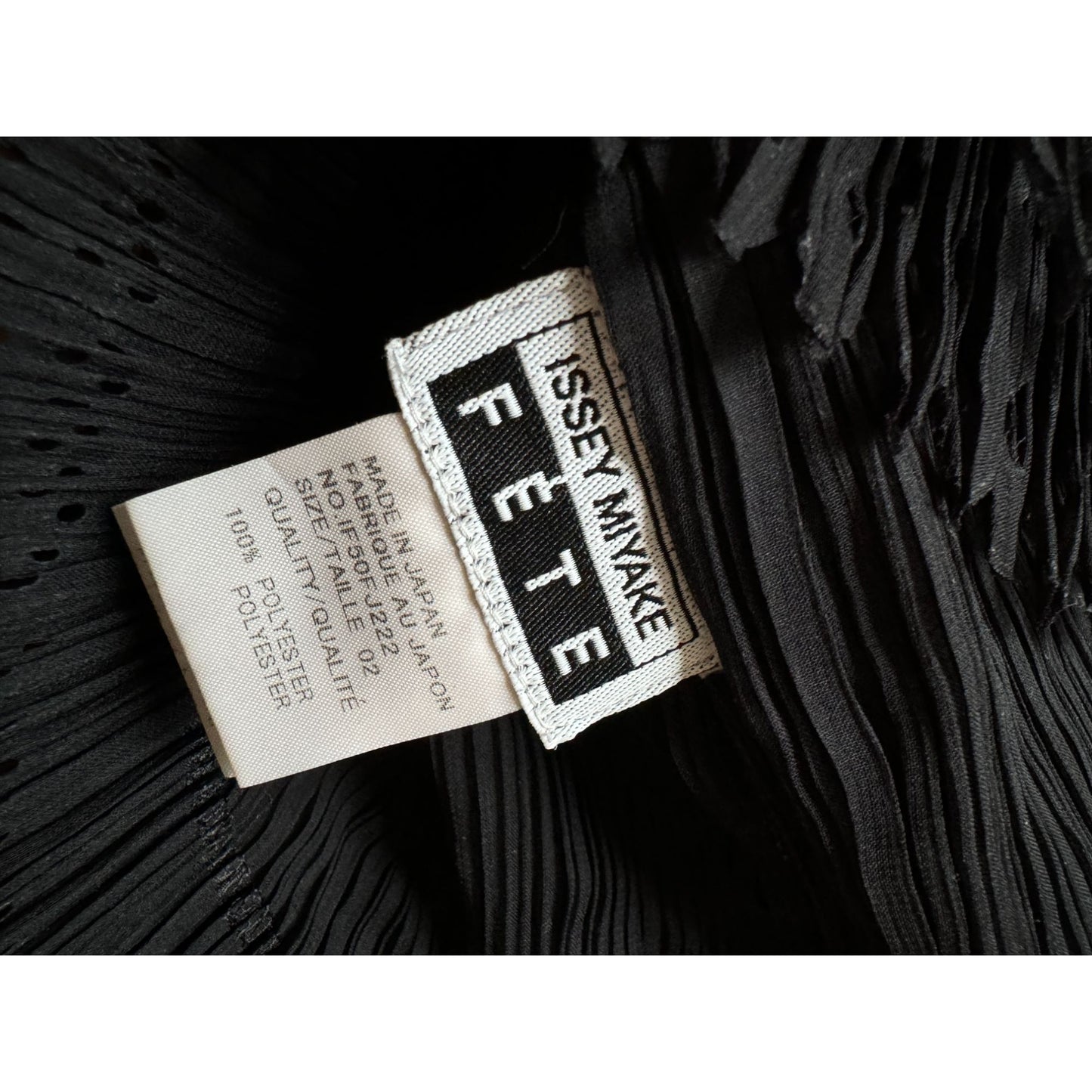 Fête Black Pleated Tank Top 