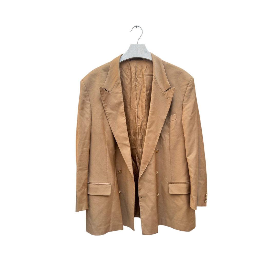 Beige Wool Blazer Jacket