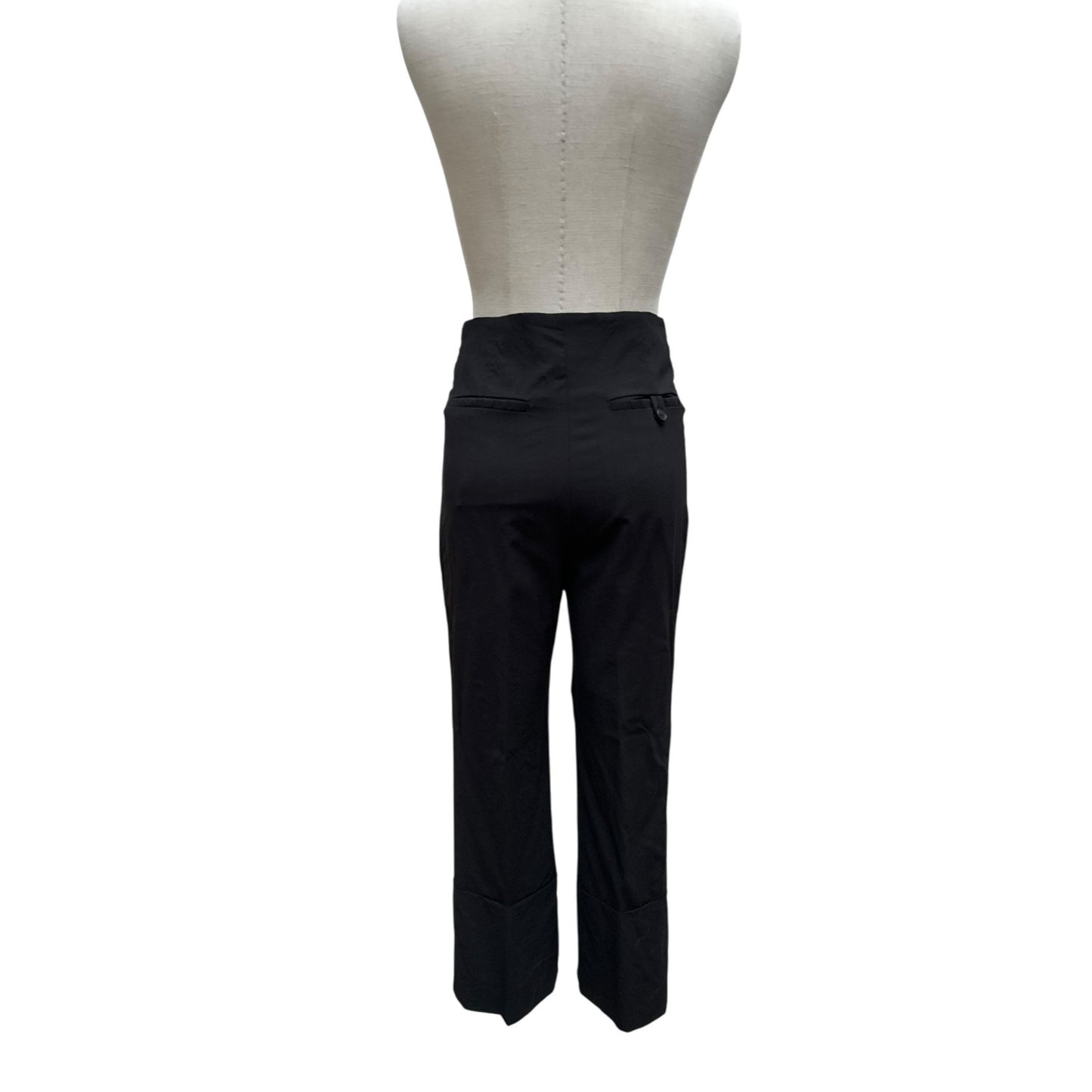 Black Wool Tailored Pants 