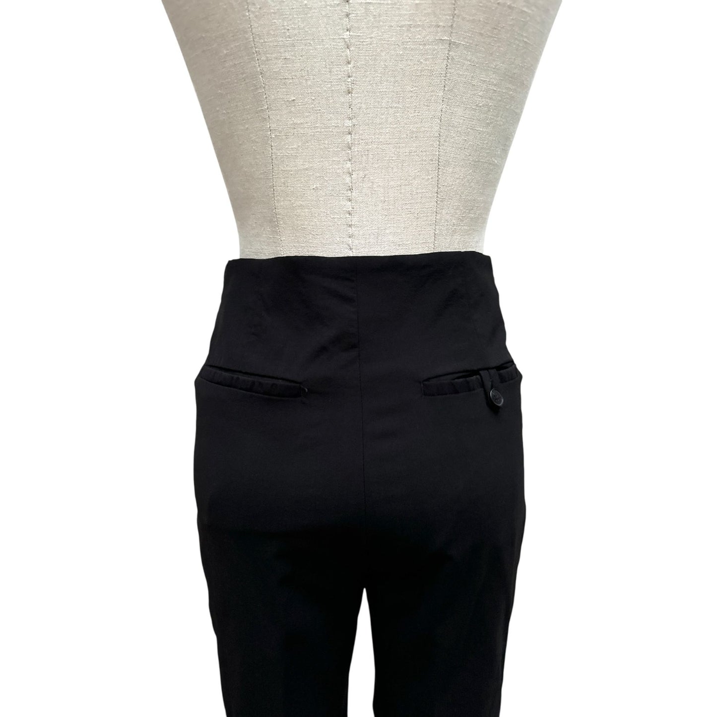 Black Wool Tailored Pants 