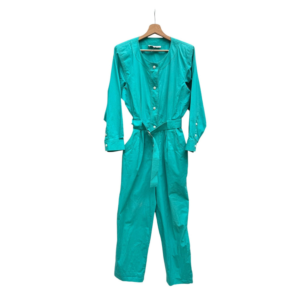 Vintage 1990s Electric Green Jumpsuit