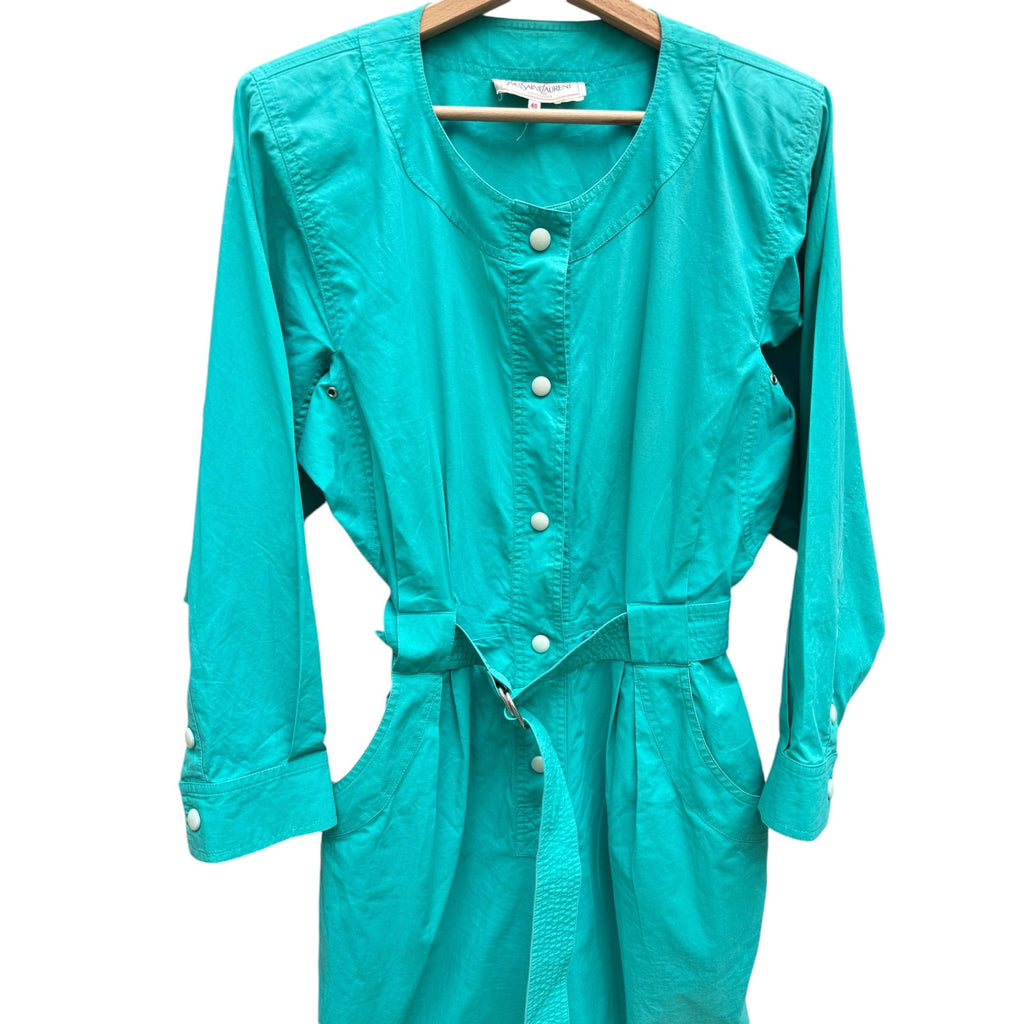 Vintage 1990s Electric Green Jumpsuit