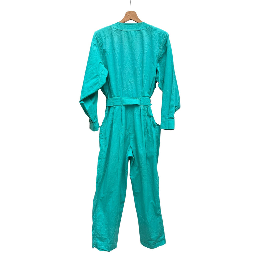 Vintage 1990s Electric Green Jumpsuit