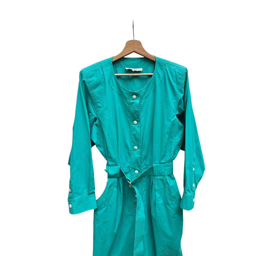 Vintage 1990s Electric Green Jumpsuit