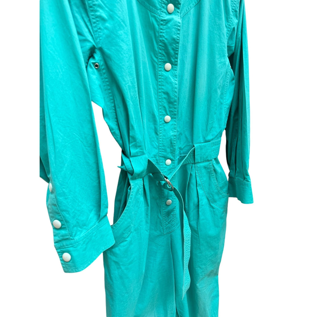 Vintage 1990s Electric Green Jumpsuit