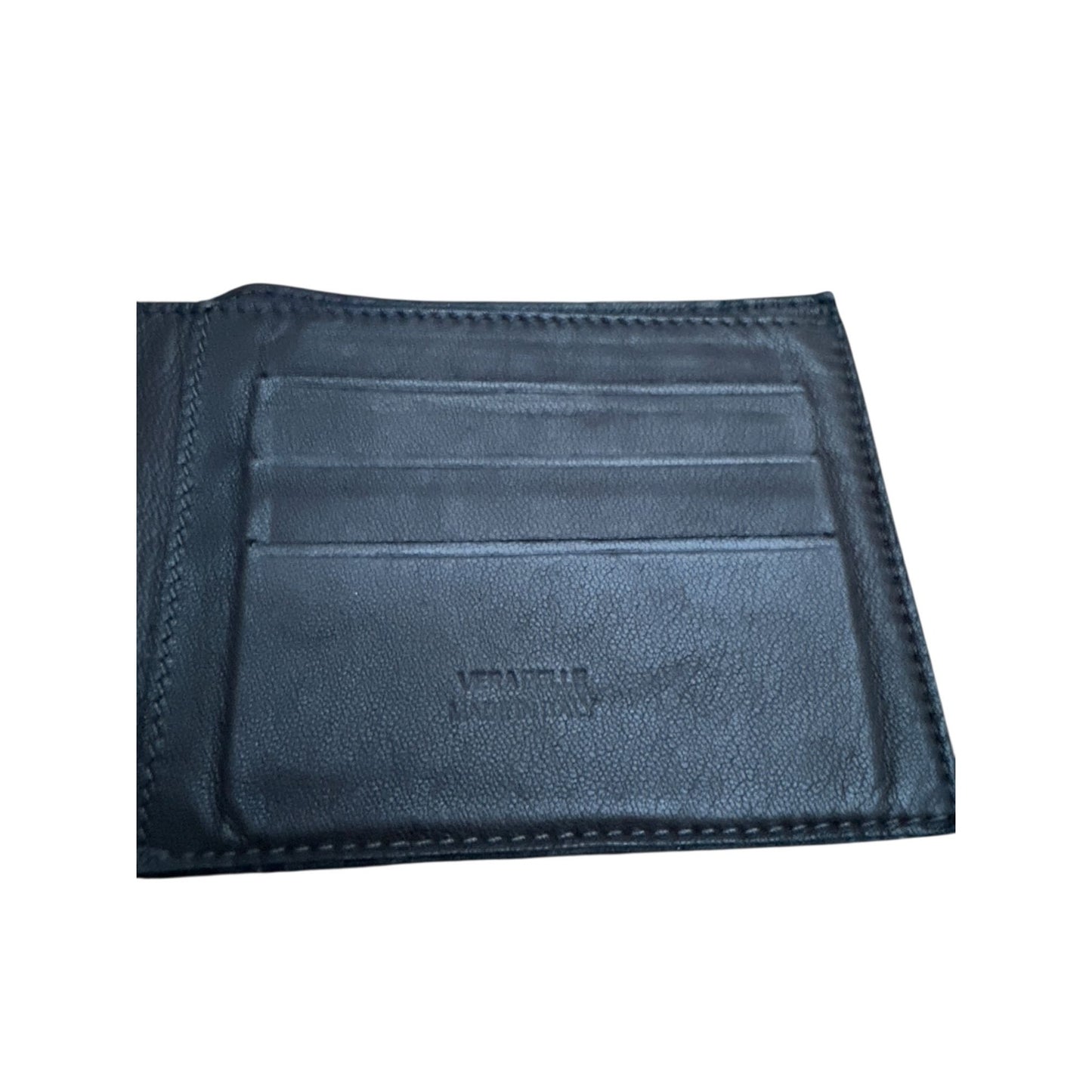 Martin Margiela 2000s Vintage Black Leather Bi-Fold Wallet