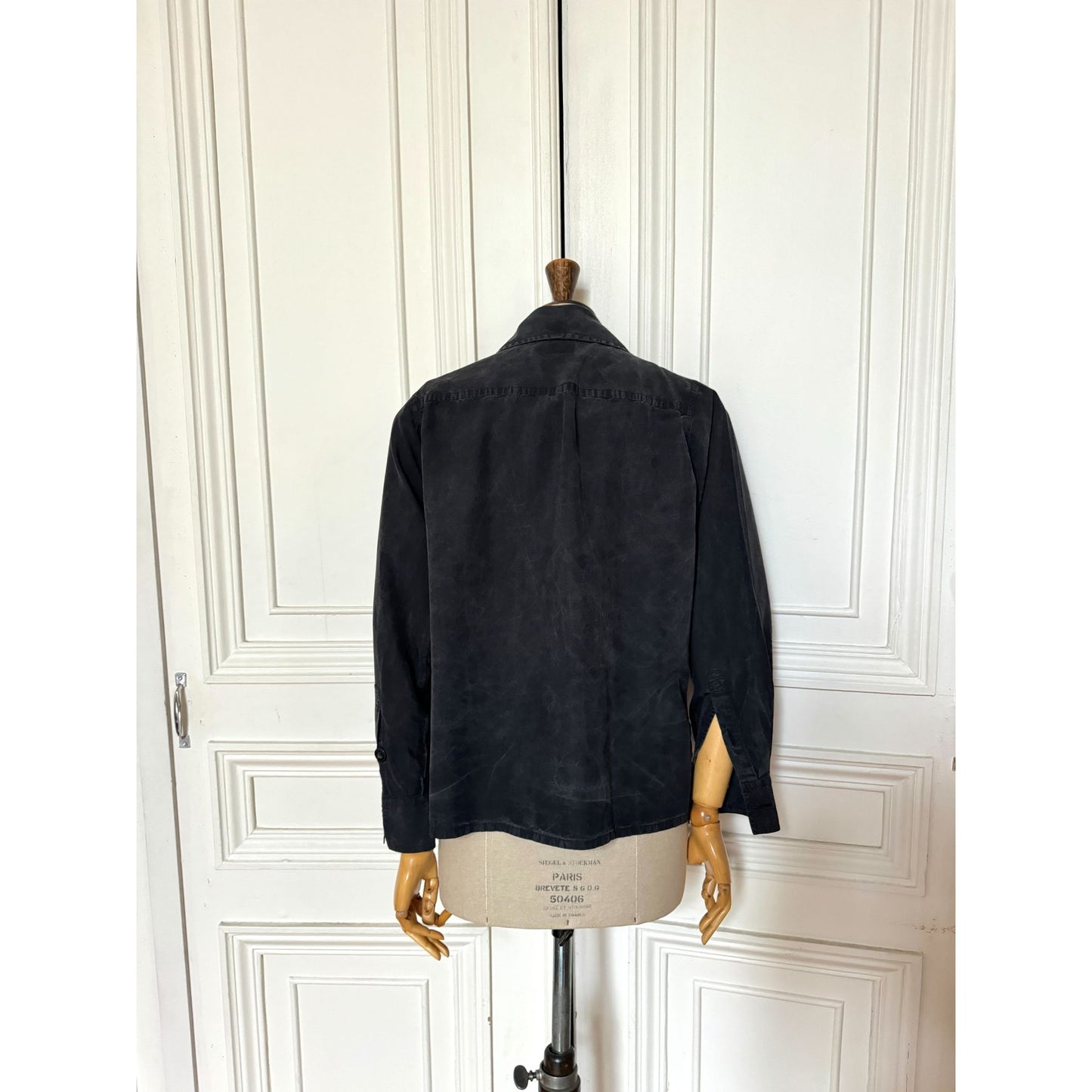 Haute Couture Black Silk Shirt