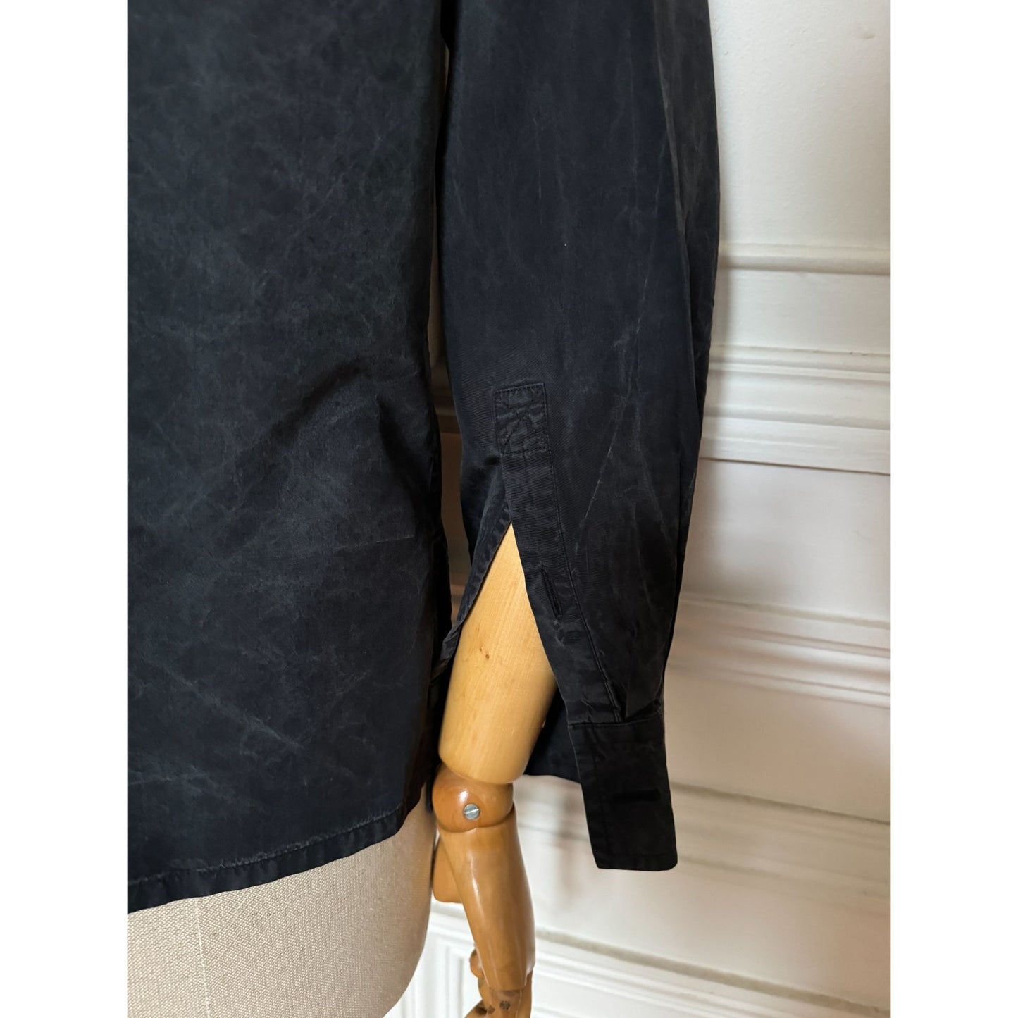 Haute Couture Black Silk Shirt