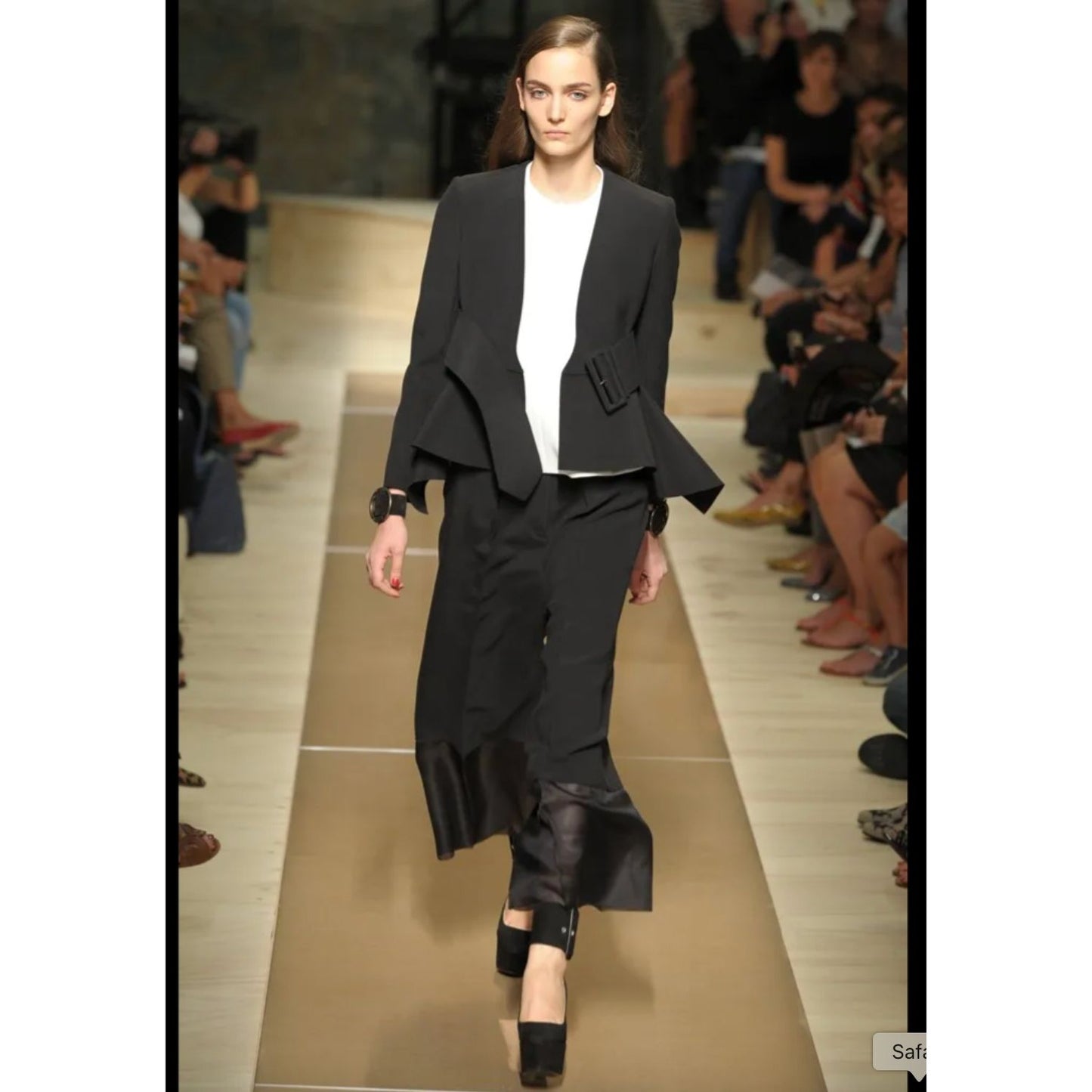 Phoebe Philo SS 2012 Black Viscose Silk Insane Jacket