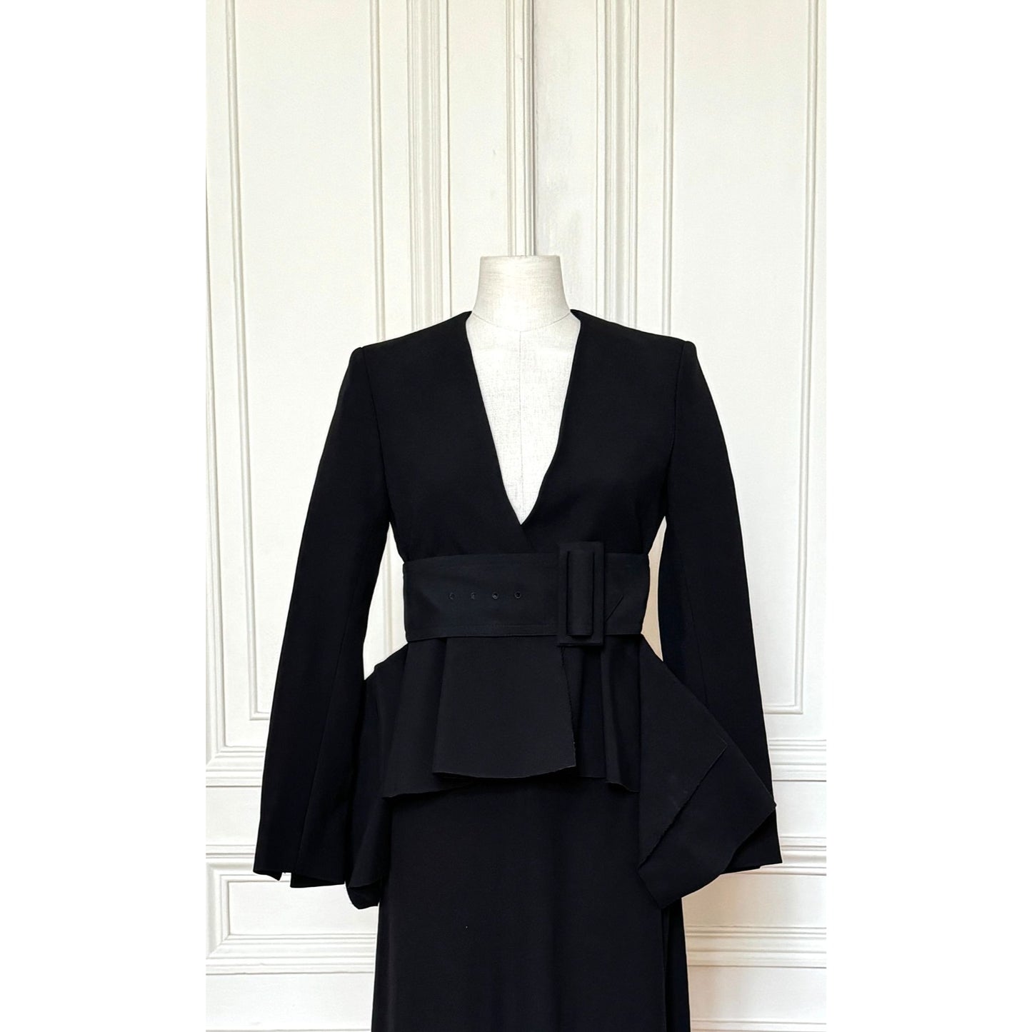 Phoebe Philo SS 2012 Black Viscose Silk Insane Jacket