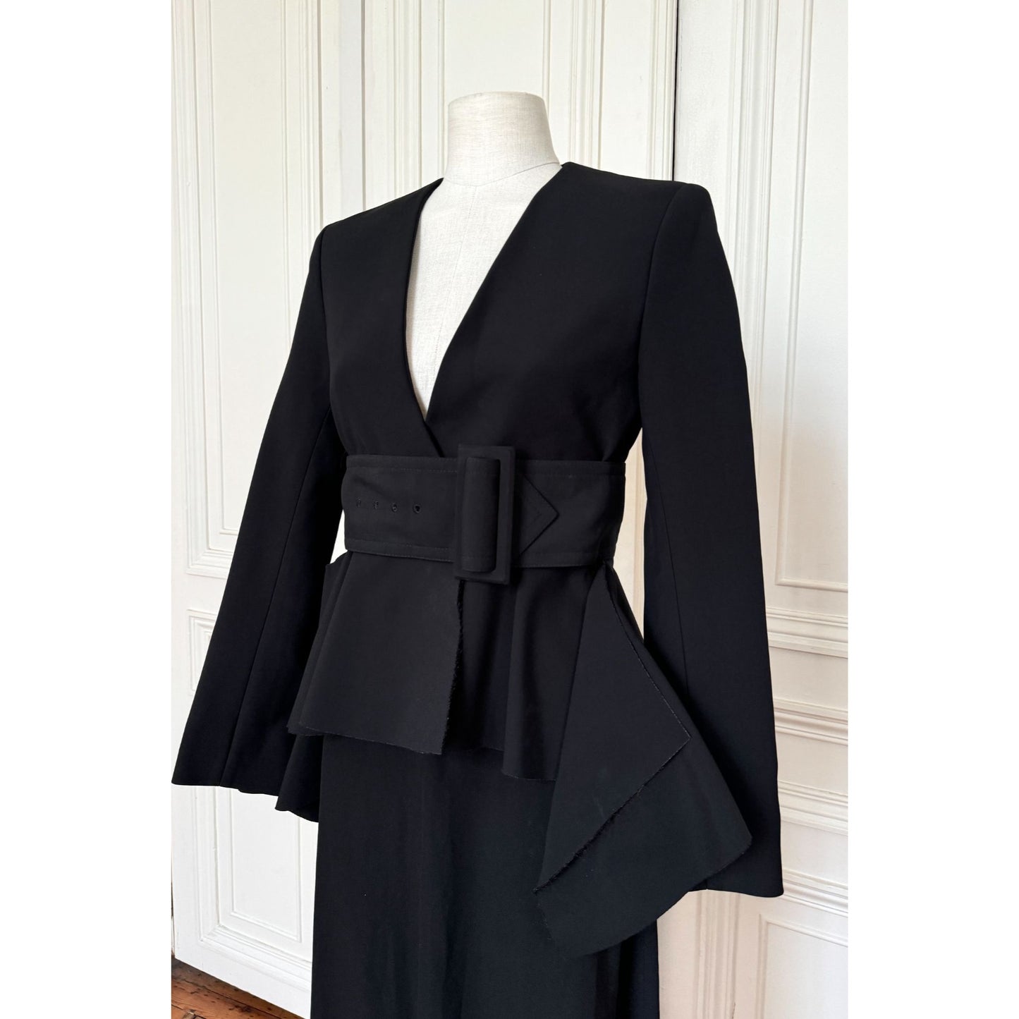 Phoebe Philo SS 2012 Black Viscose Silk Insane Jacket