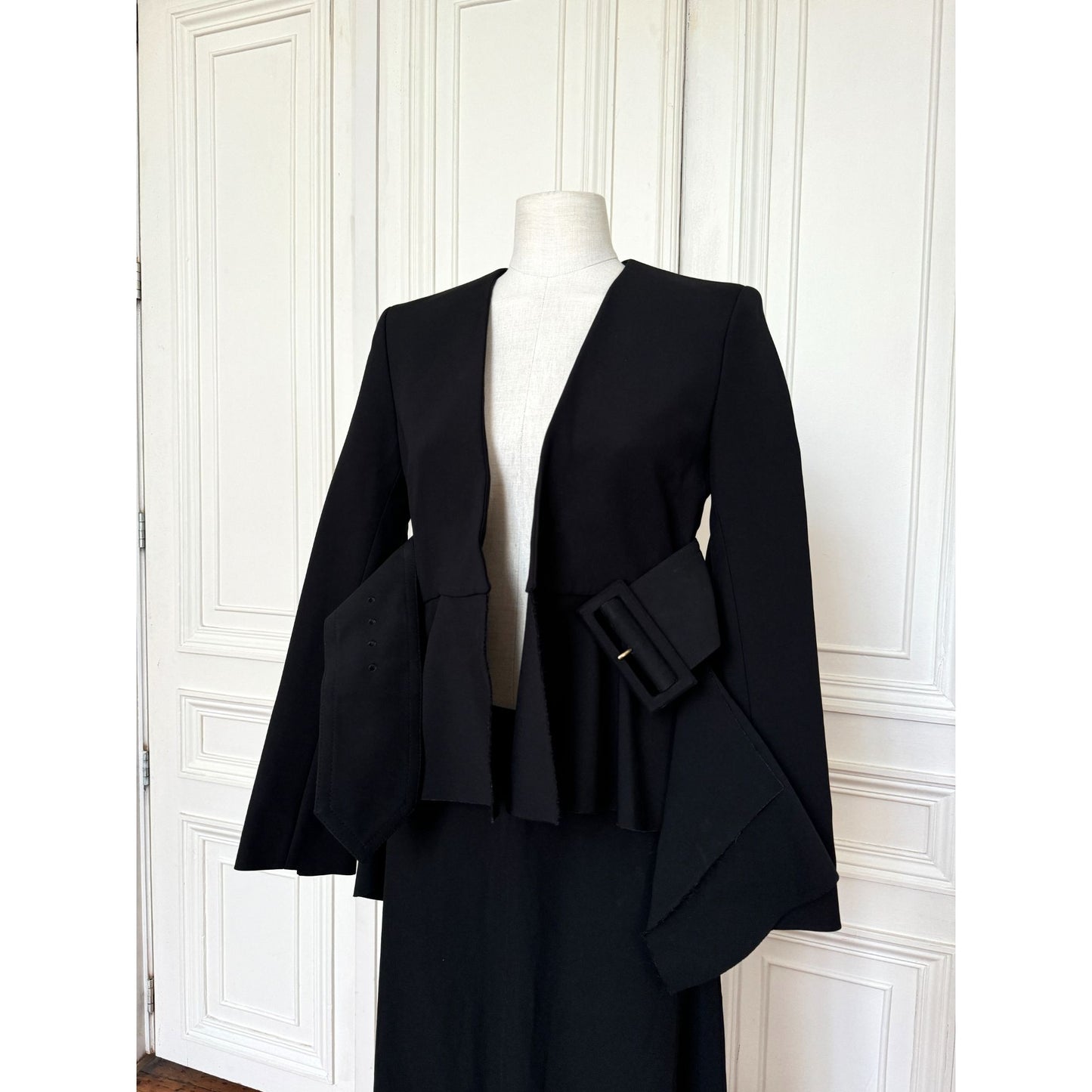 Phoebe Philo SS 2012 Black Viscose Silk Insane Jacket
