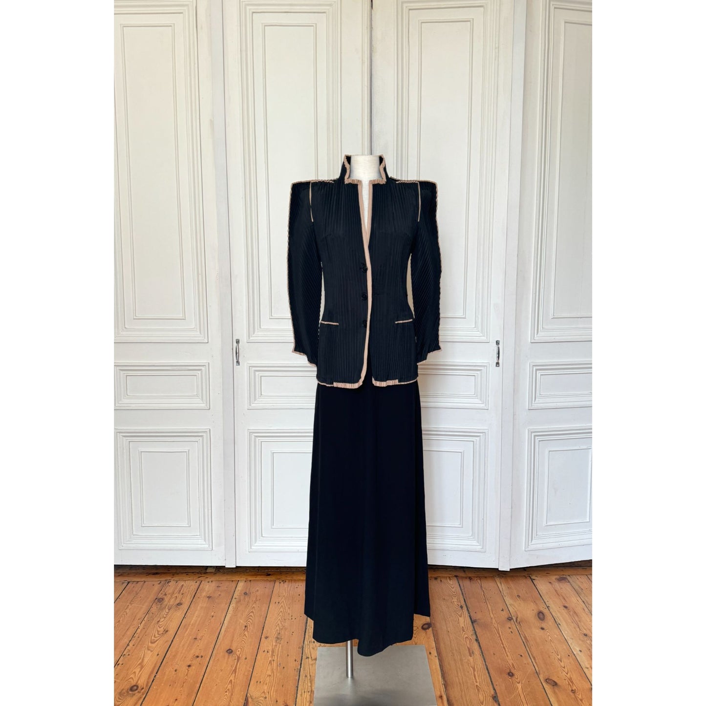 Rare Black Pleated Jacket 