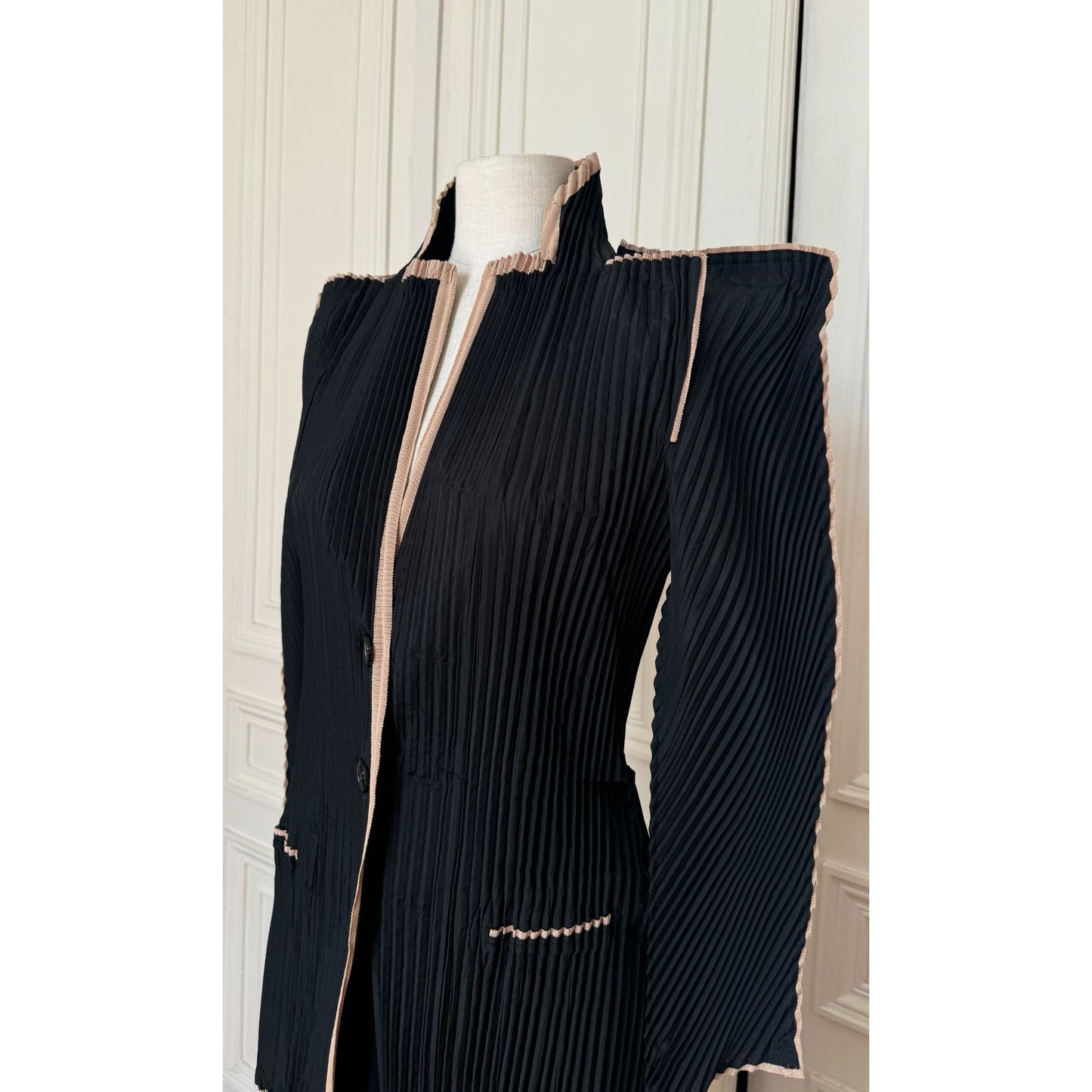 Rare Black Pleated Jacket 