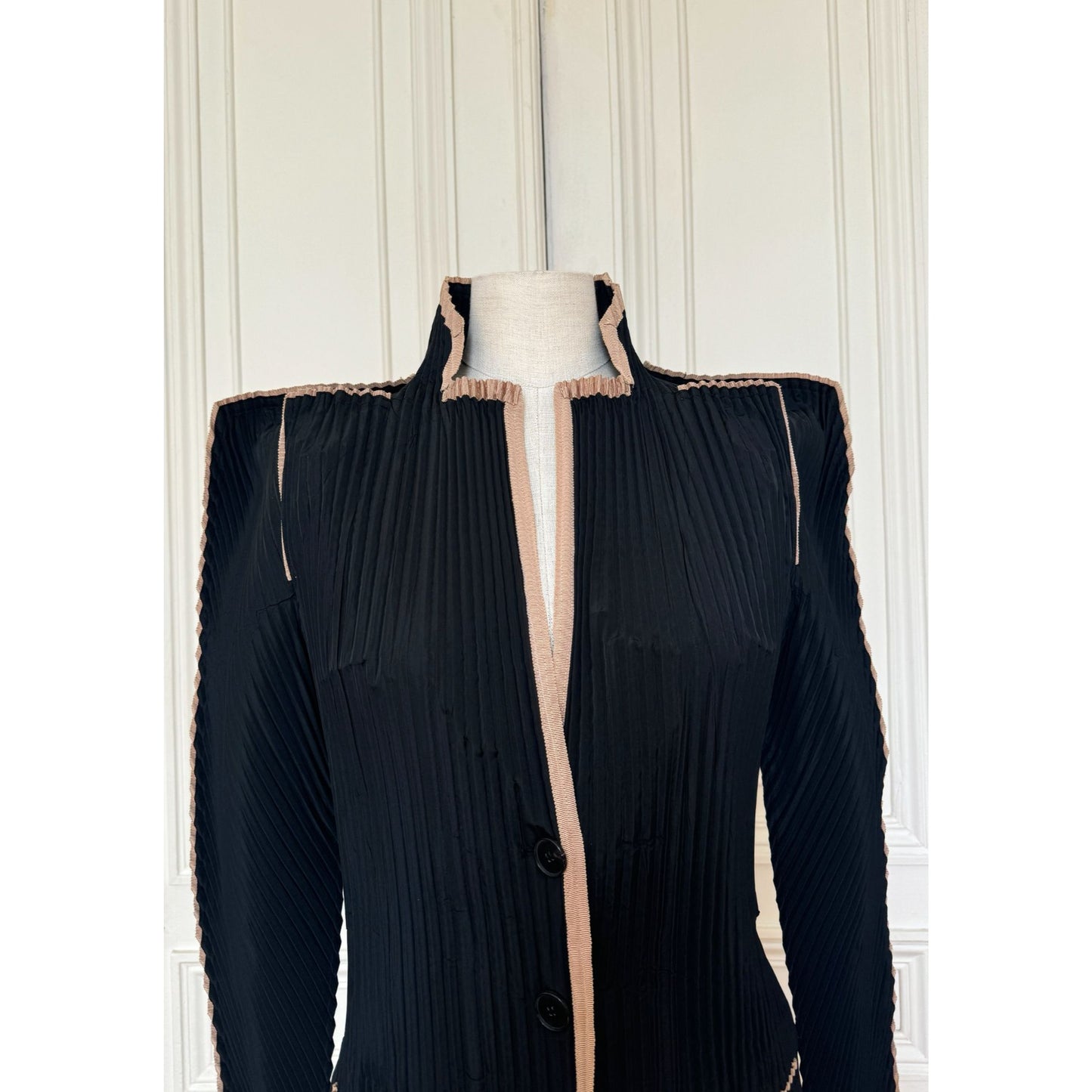 Rare Black Pleated Jacket 