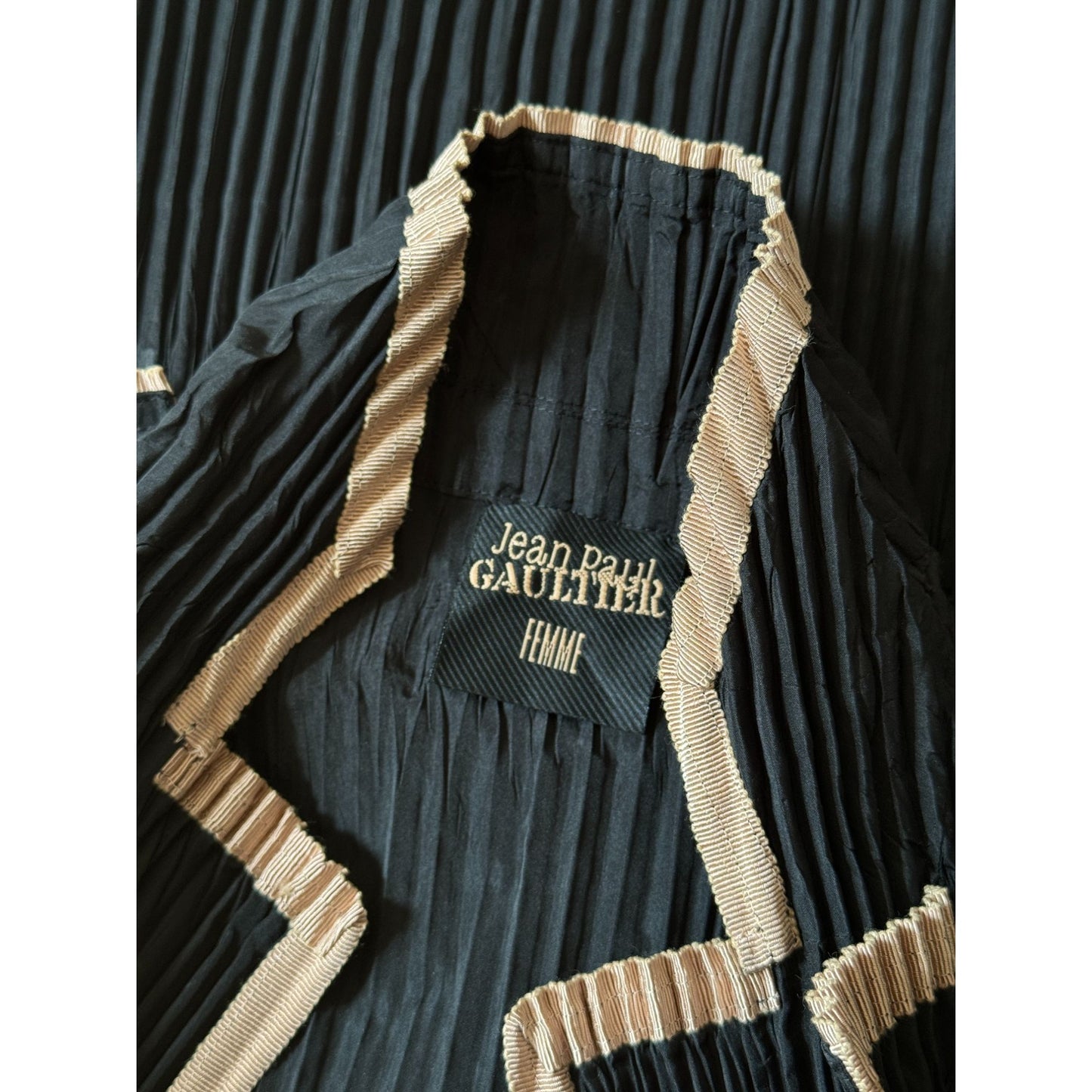 Rare Black Pleated Jacket 