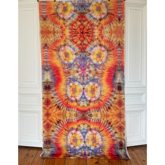 Dries Van Noten Tie-Dye Printed Nylon Fabric Panel