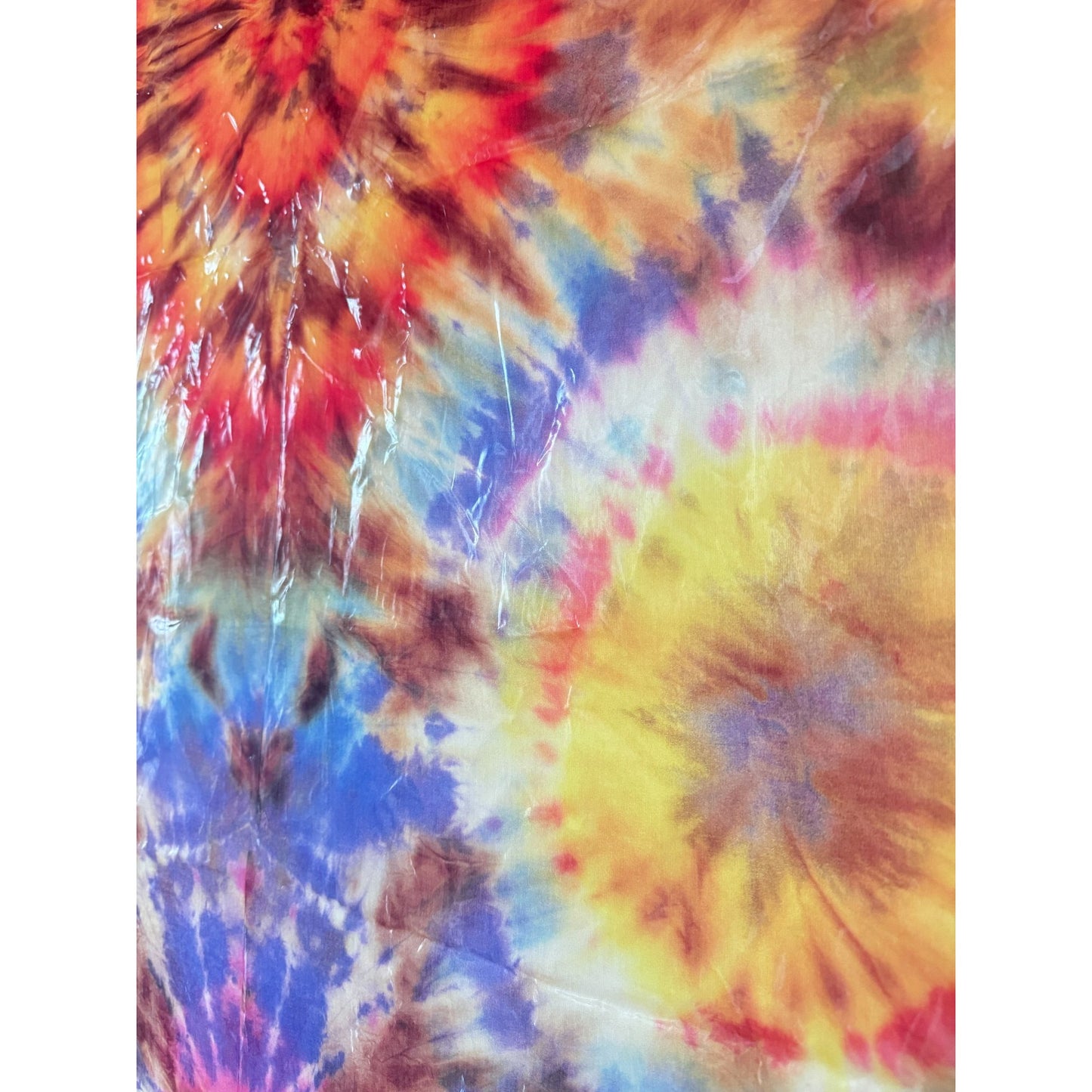 Dries Van Noten Tie-Dye Printed Nylon Fabric Panel