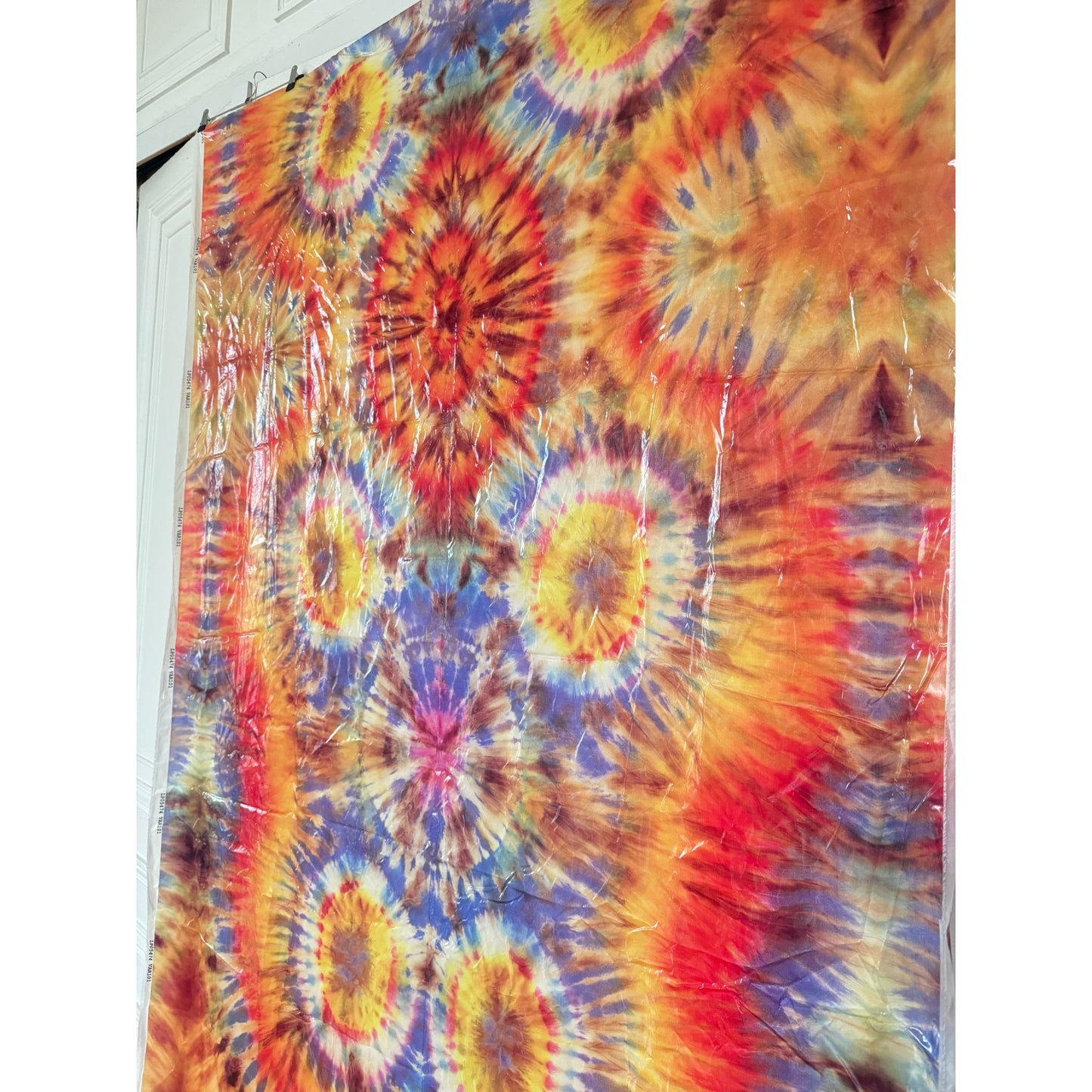 Dries Van Noten Tie-Dye Printed Nylon Fabric Panel