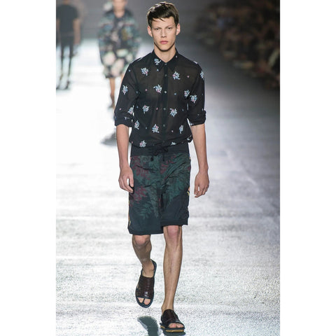 SS 2014 Black Floral Shorts