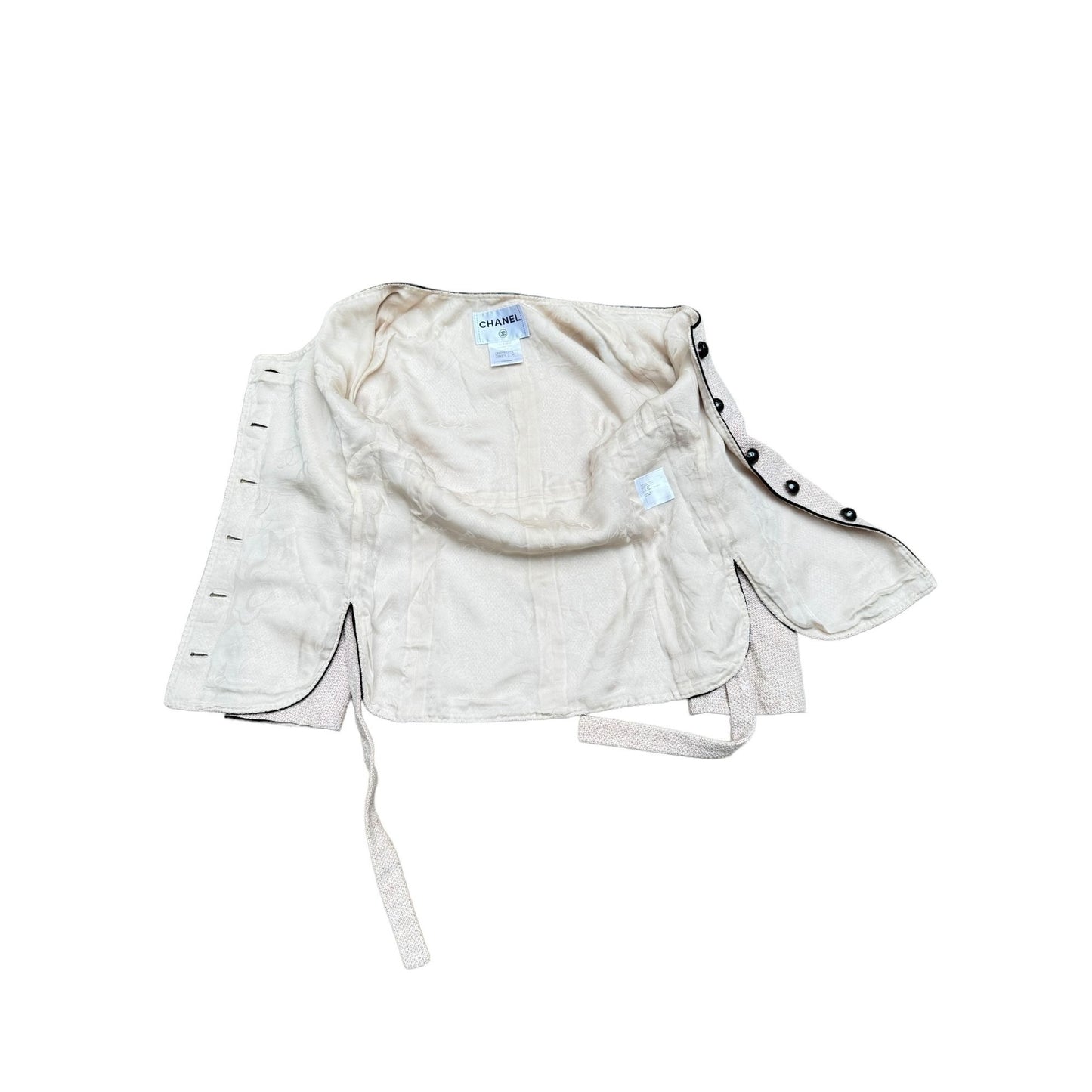 Spring 2012 Pale Pink Tweed Belted Jacket