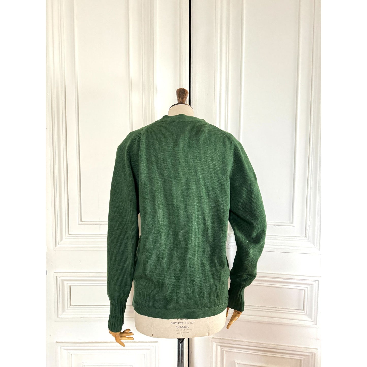 1980s Green Scottish Wool Cardigan
