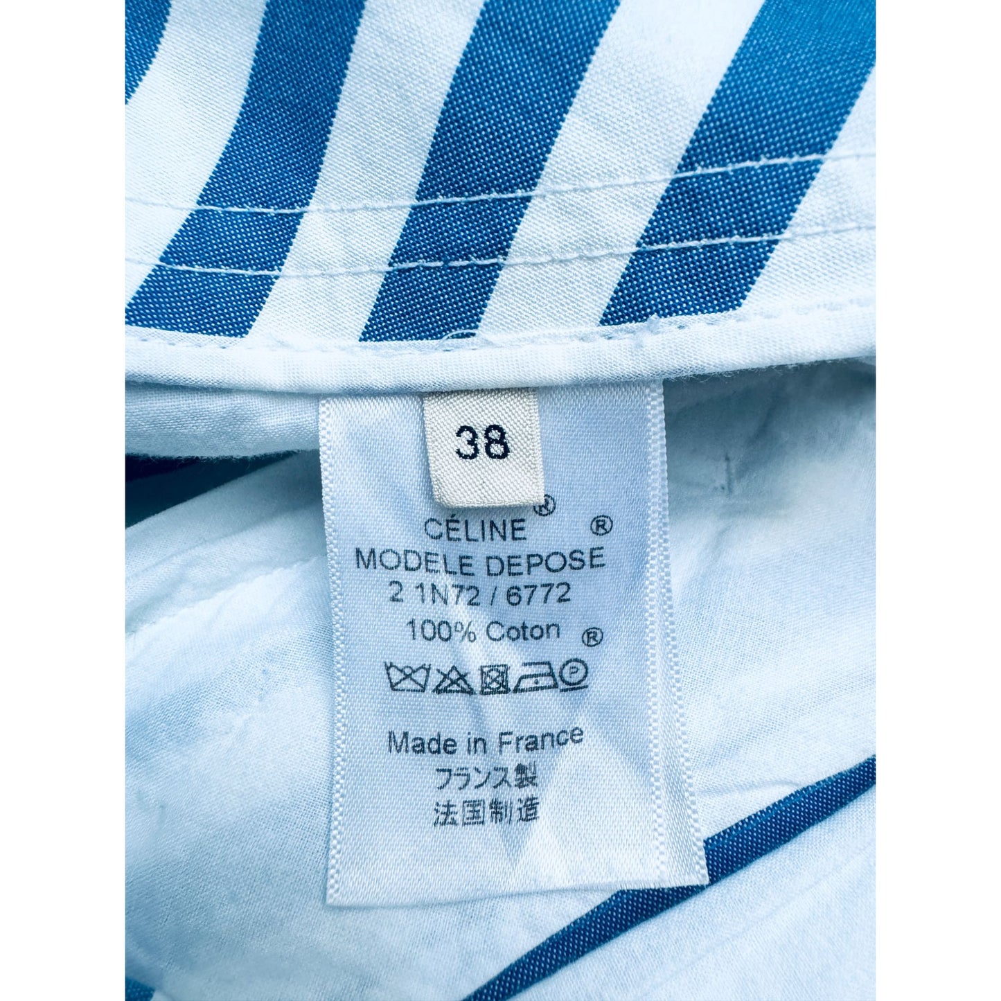 Resort 2016  Blue & White Striped Wide-Leg Pants