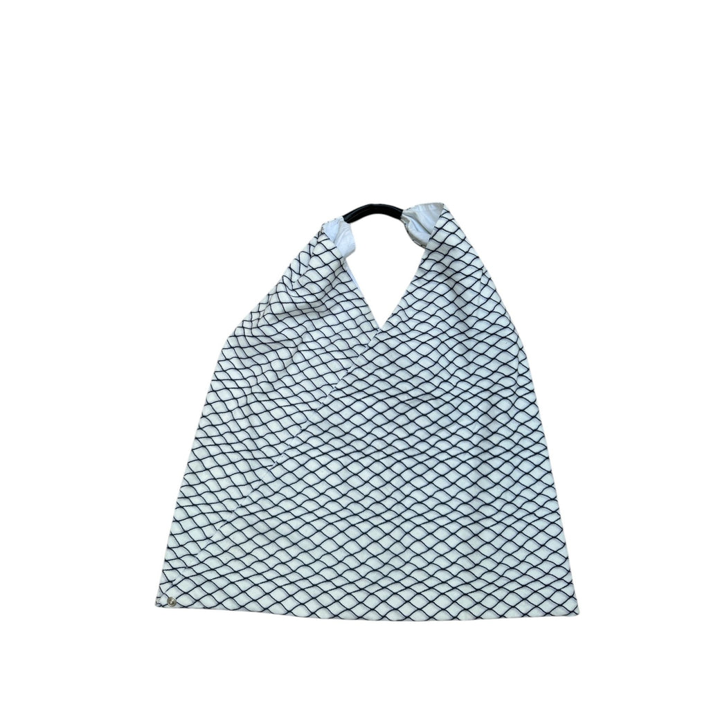 Trompe l’oeil Mesh White Japanese Bag