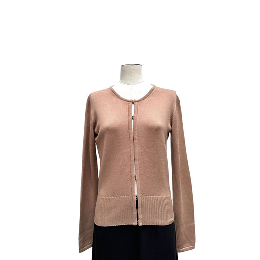 Brown Virgin Wool Cardigan 