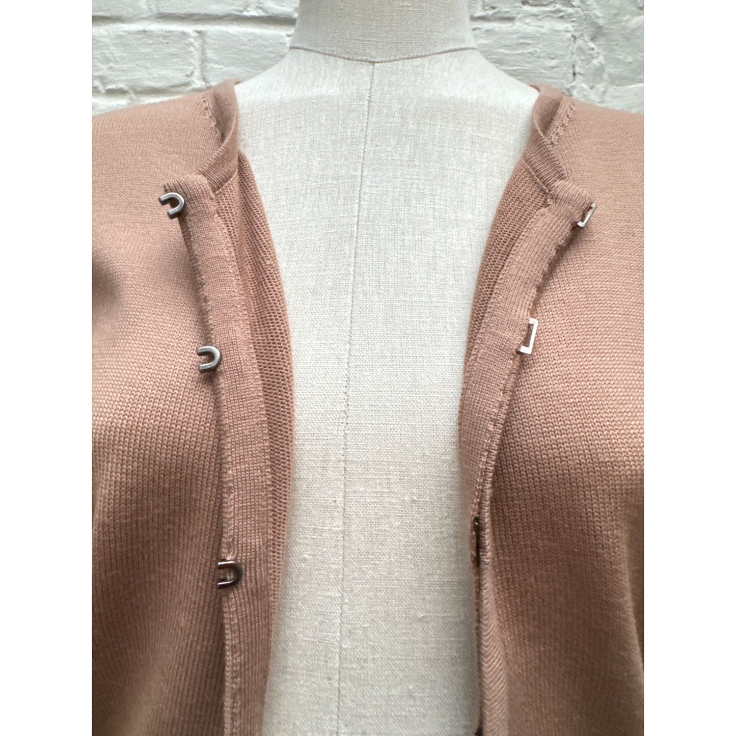 Brown Virgin Wool Cardigan 