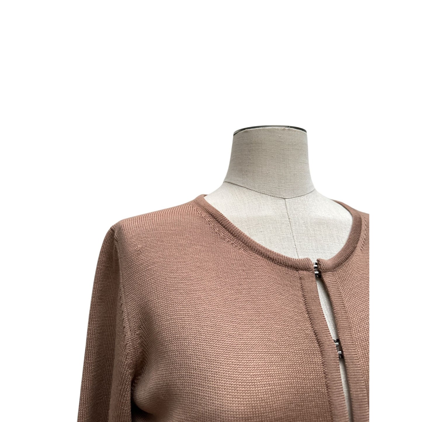 Brown Virgin Wool Cardigan 