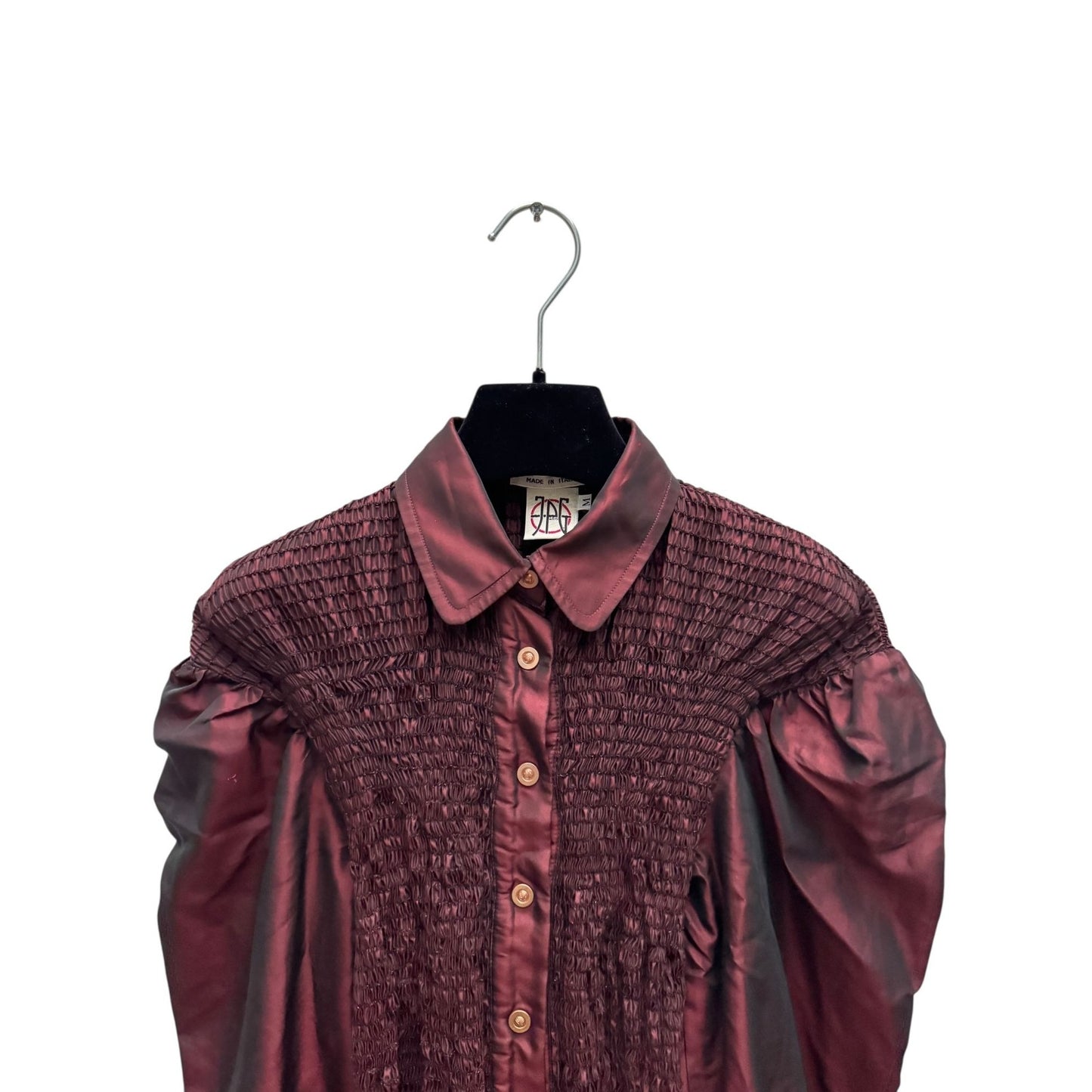 Vintage Burgundy Silk Maxi Dress