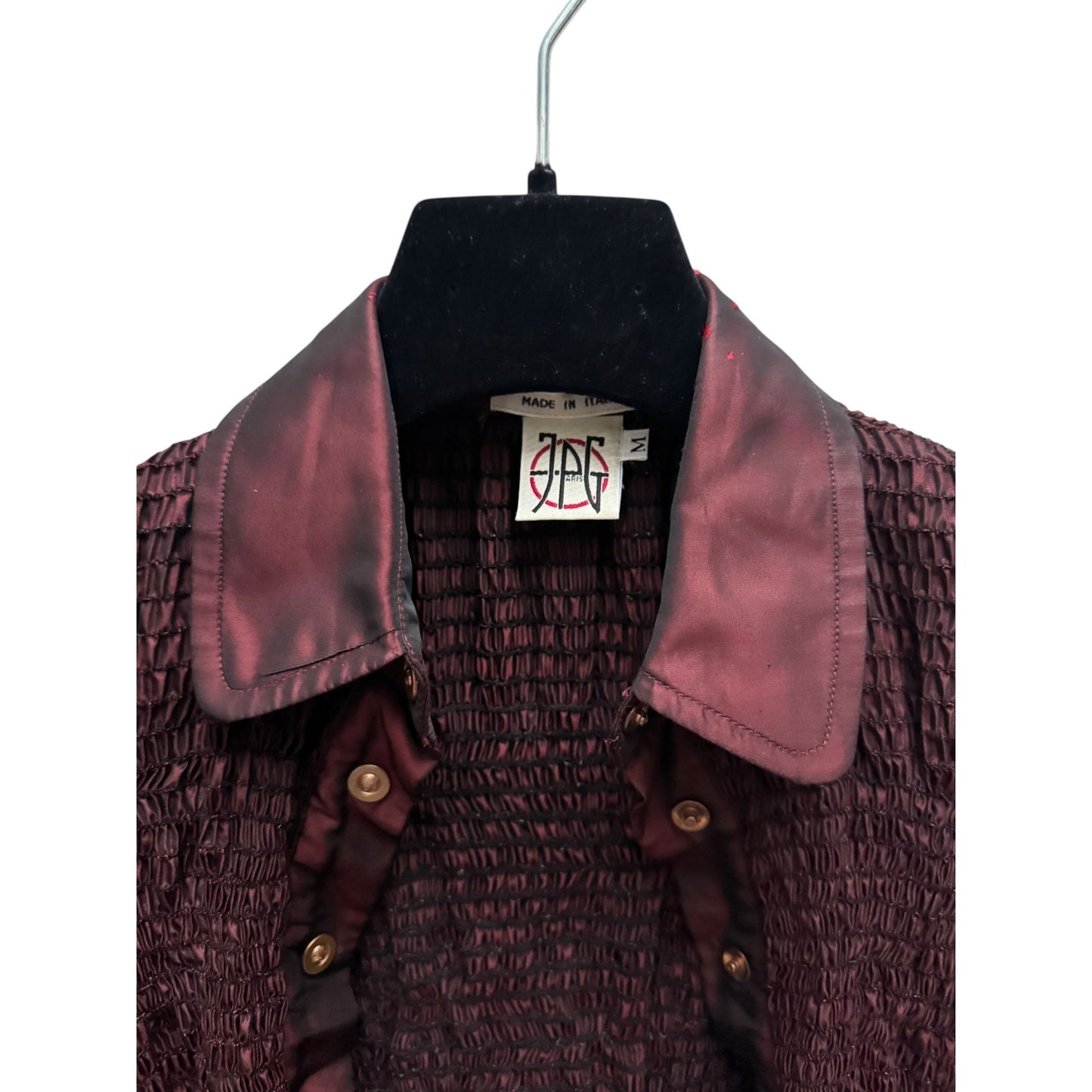Vintage Burgundy Silk Maxi Dress