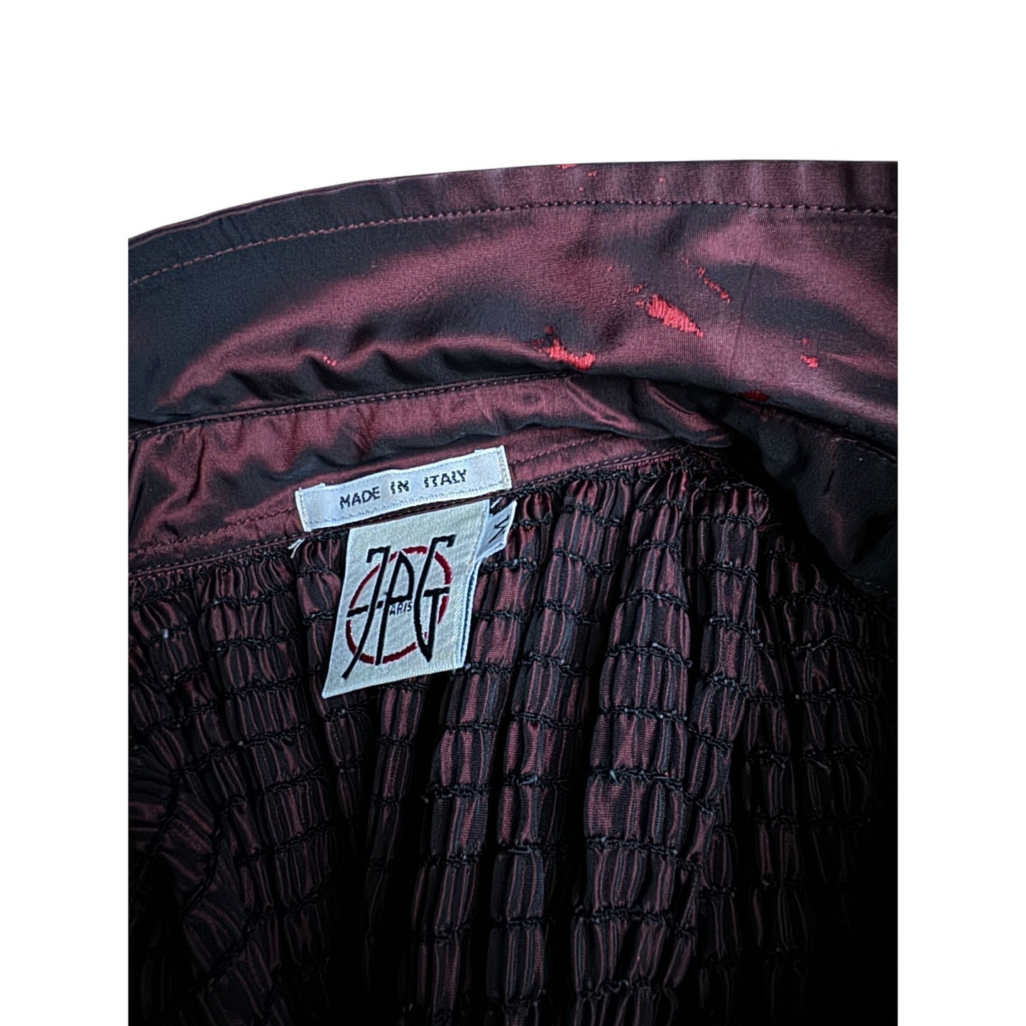 Vintage Burgundy Silk Maxi Dress