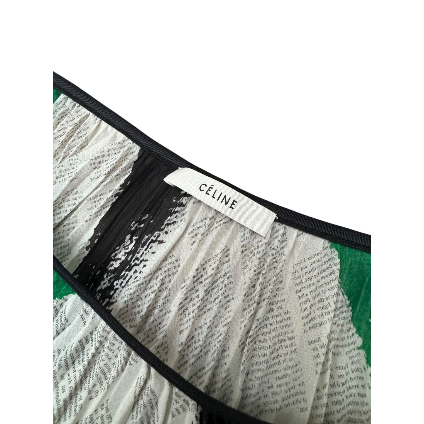 SS 2014 Abstract Print Pleated Midi Skirt