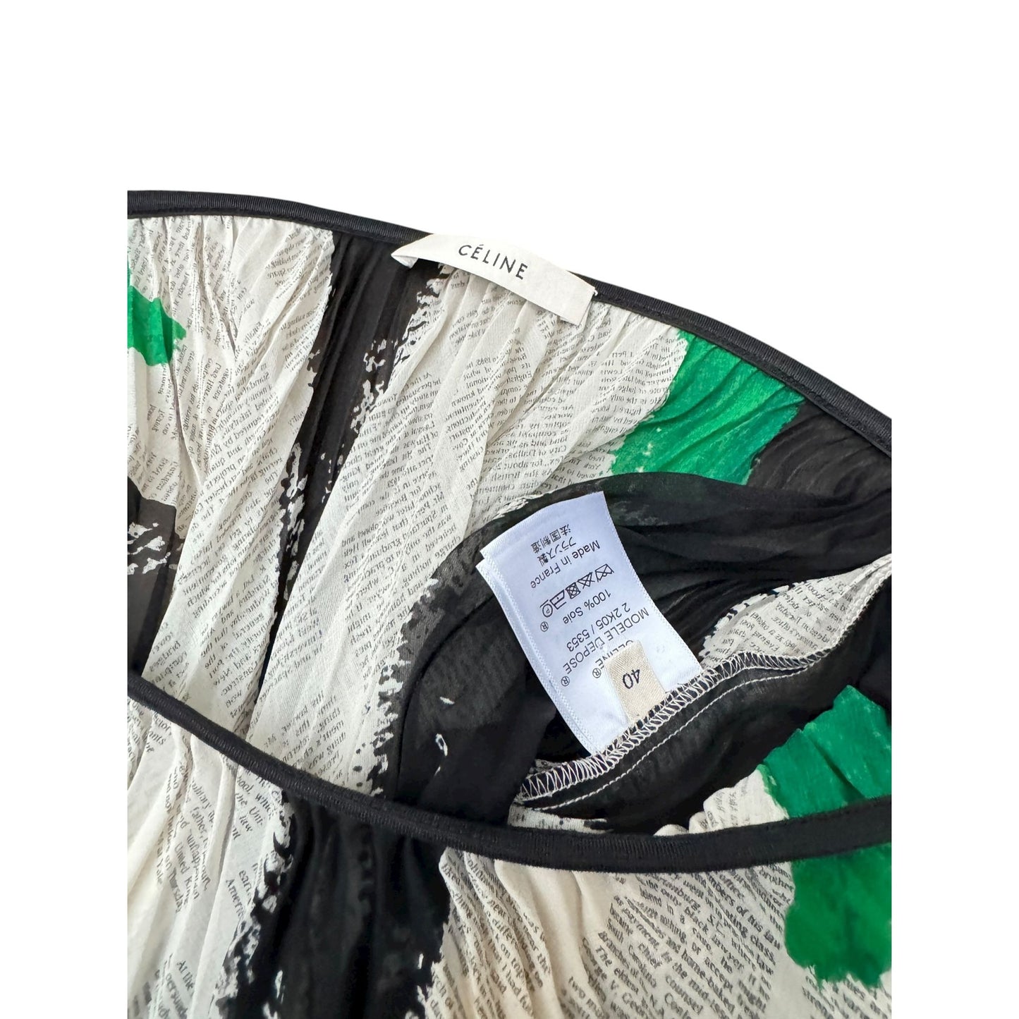 SS 2014 Abstract Print Pleated Midi Skirt