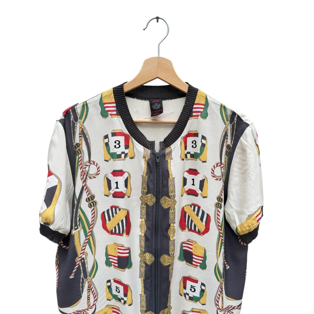 1990s Vintage Printed Rugby printed shirt