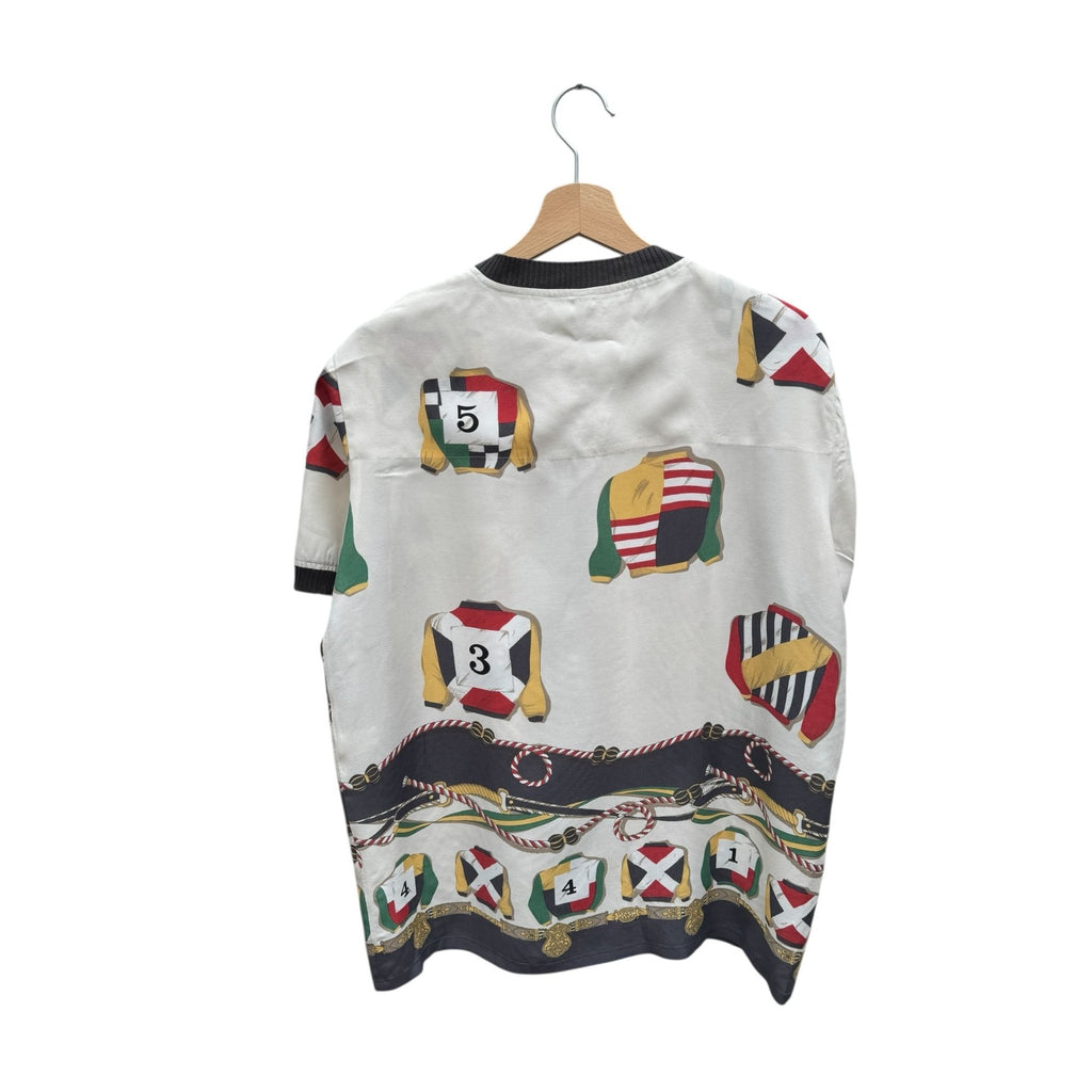 1990s Vintage Printed Rugby printed shirt
