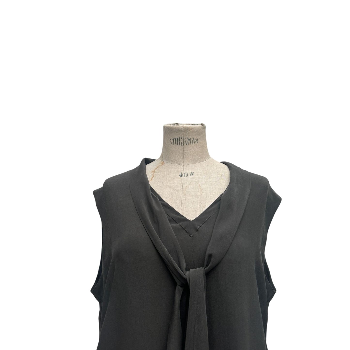 Spring Summer 2000 Silk Dress with Built-in Scarf