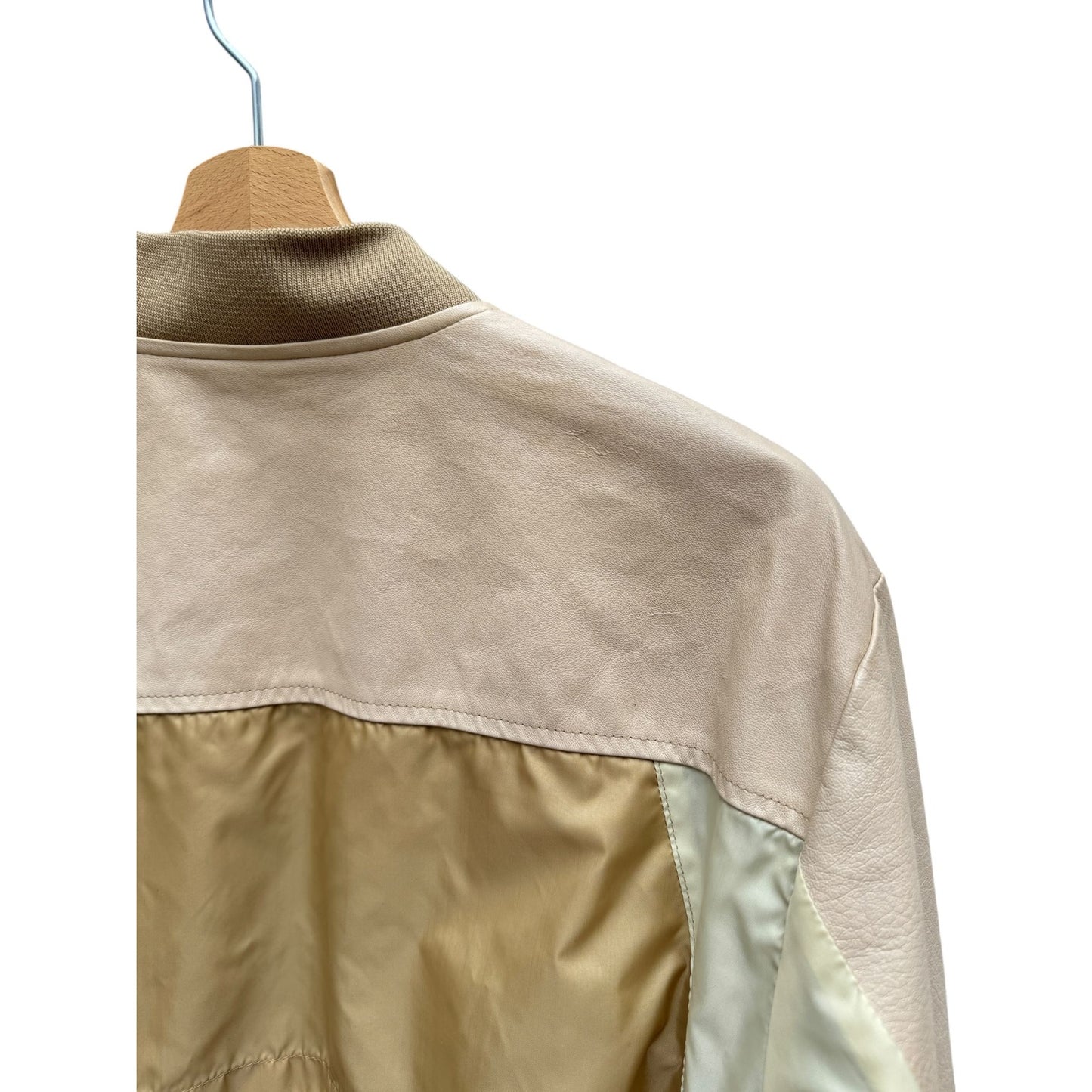 SS 2007 Patchwork Nylon & Leather Jacket