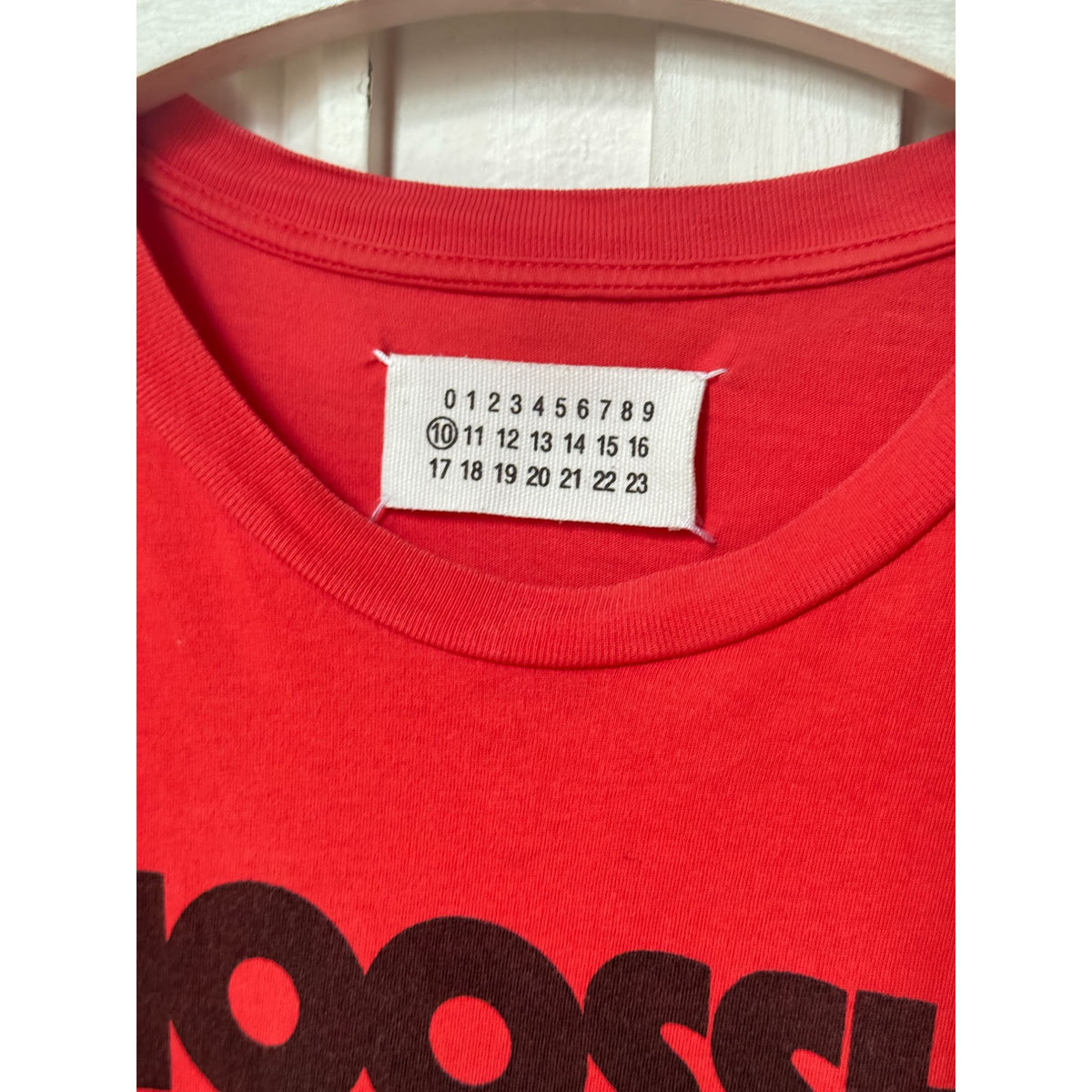 SS 2007 Red Onomatopoeia Graphic T-Shirt