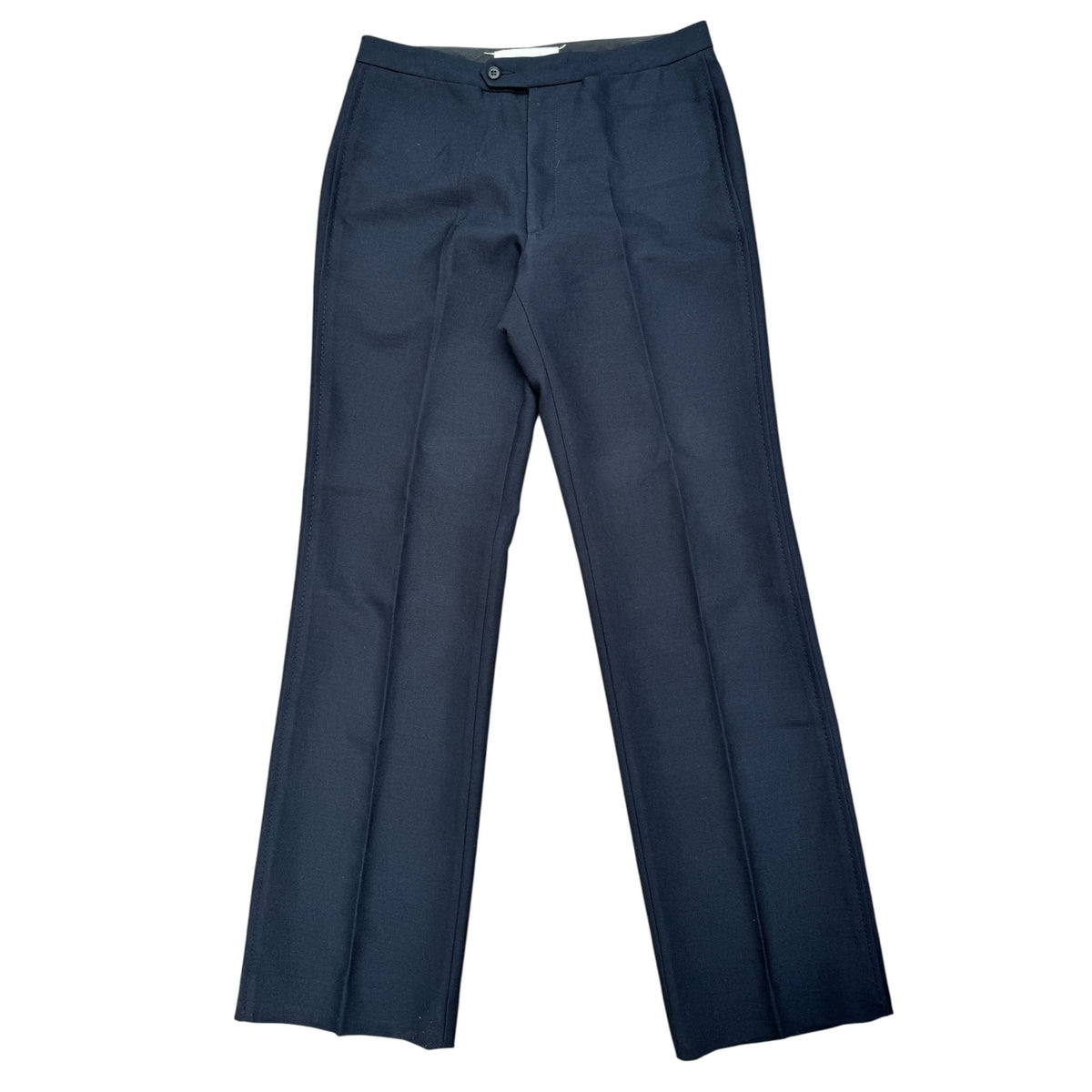 FW 1996 Navy High-Waisted Wool Blend Trousers