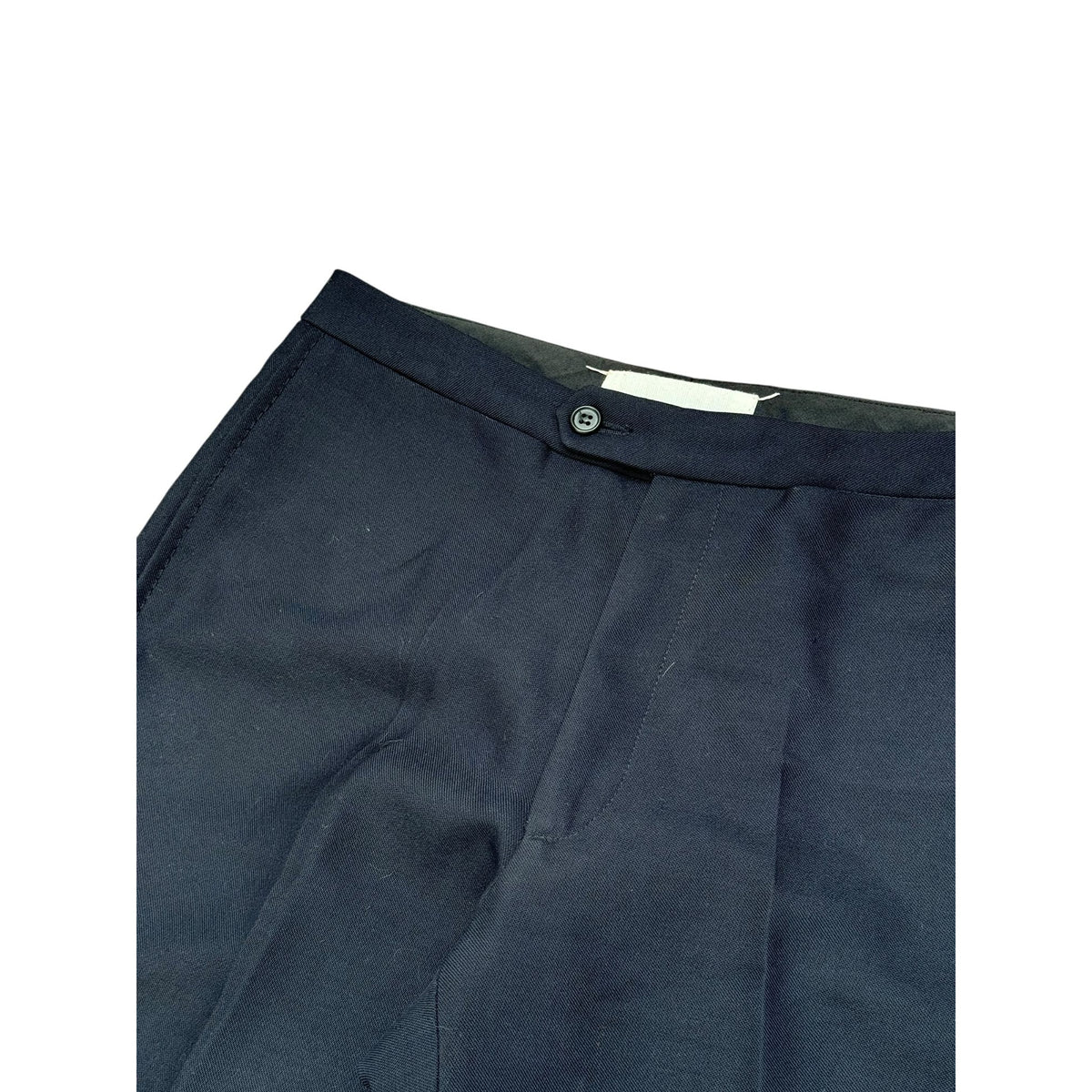 FW 1996 Navy High-Waisted Wool Blend Trousers