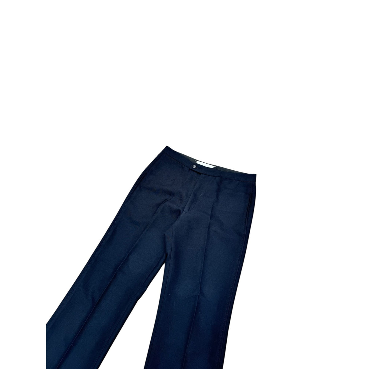 FW 1996 Navy High-Waisted Wool Blend Trousers
