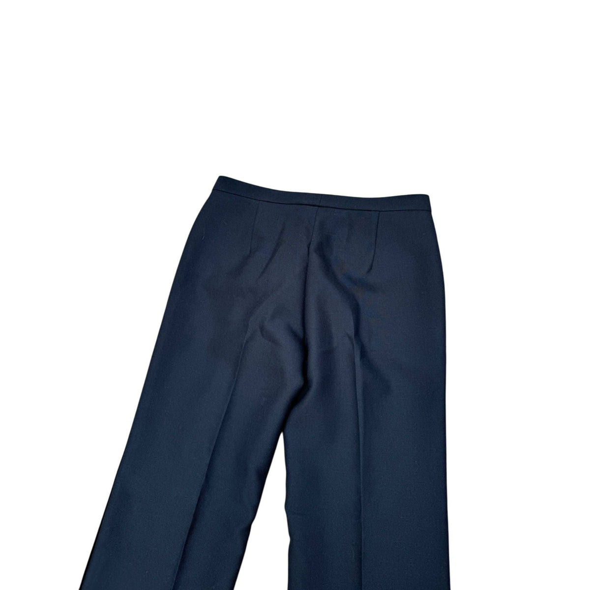 FW 1996 Navy High-Waisted Wool Blend Trousers